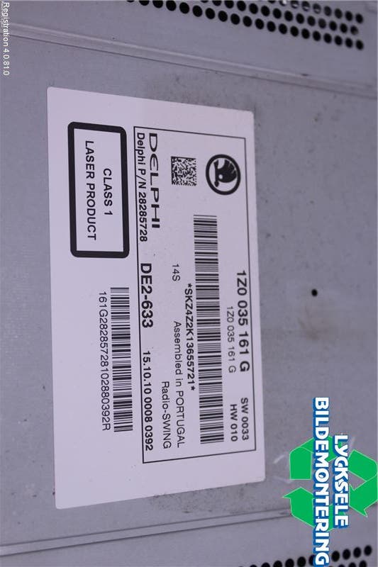 Skoda OCTAVIA (1Z) 05-13 Cd Radio - Multimediapanel