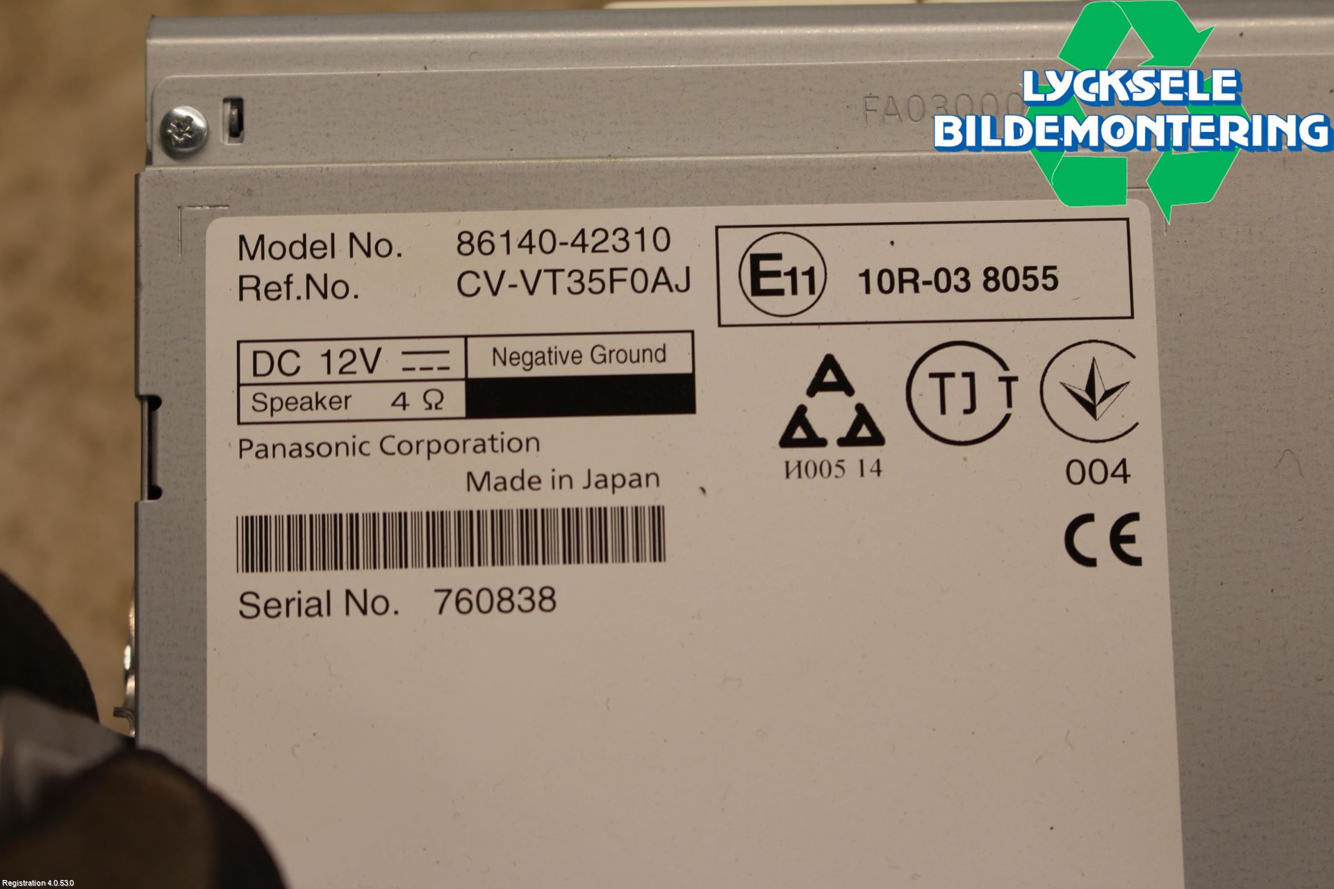 Toyota RAV4 13-18 Radio-Stereo Förstärkare