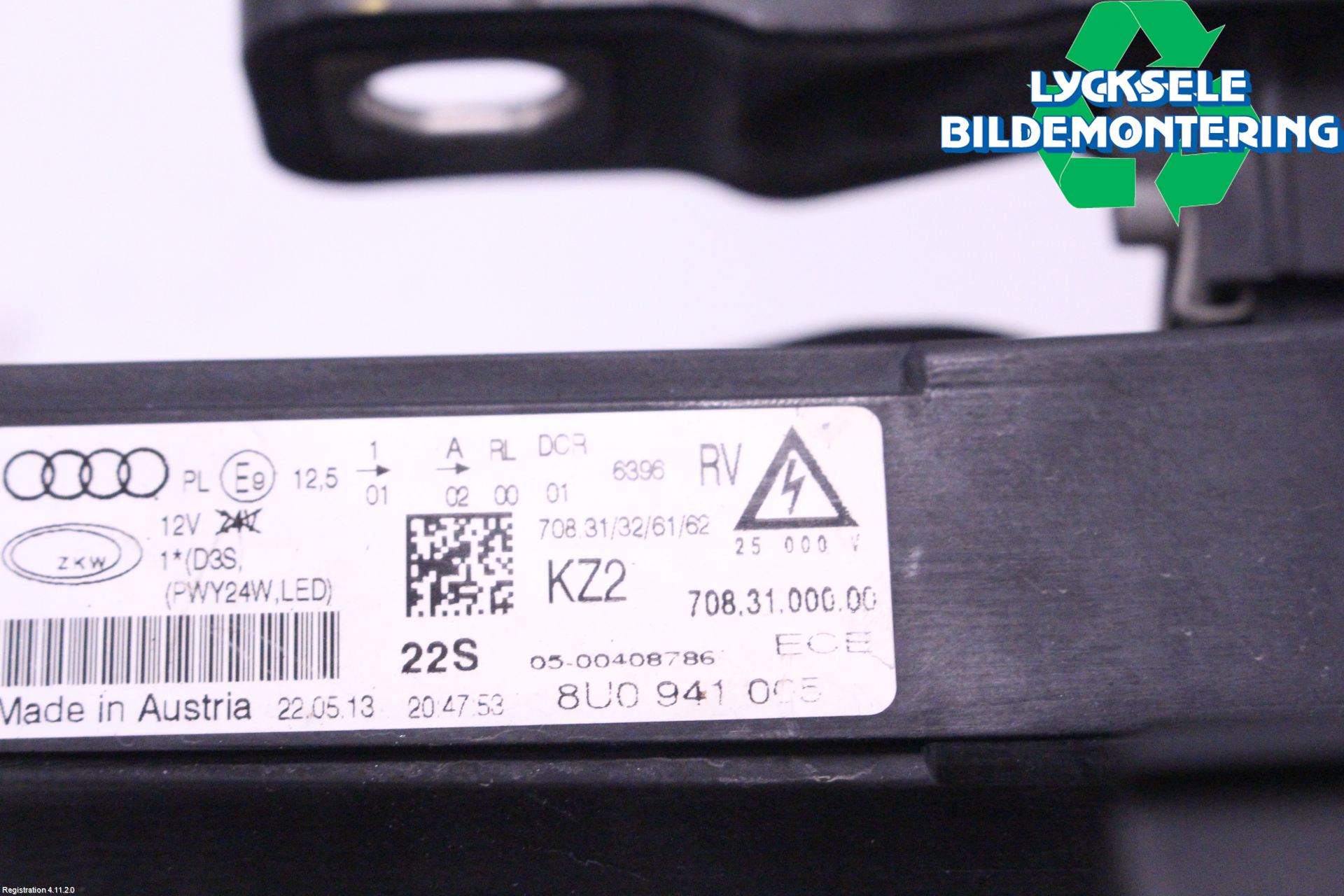 Audi Q3 8U 12-18 Strålkastare Vänster