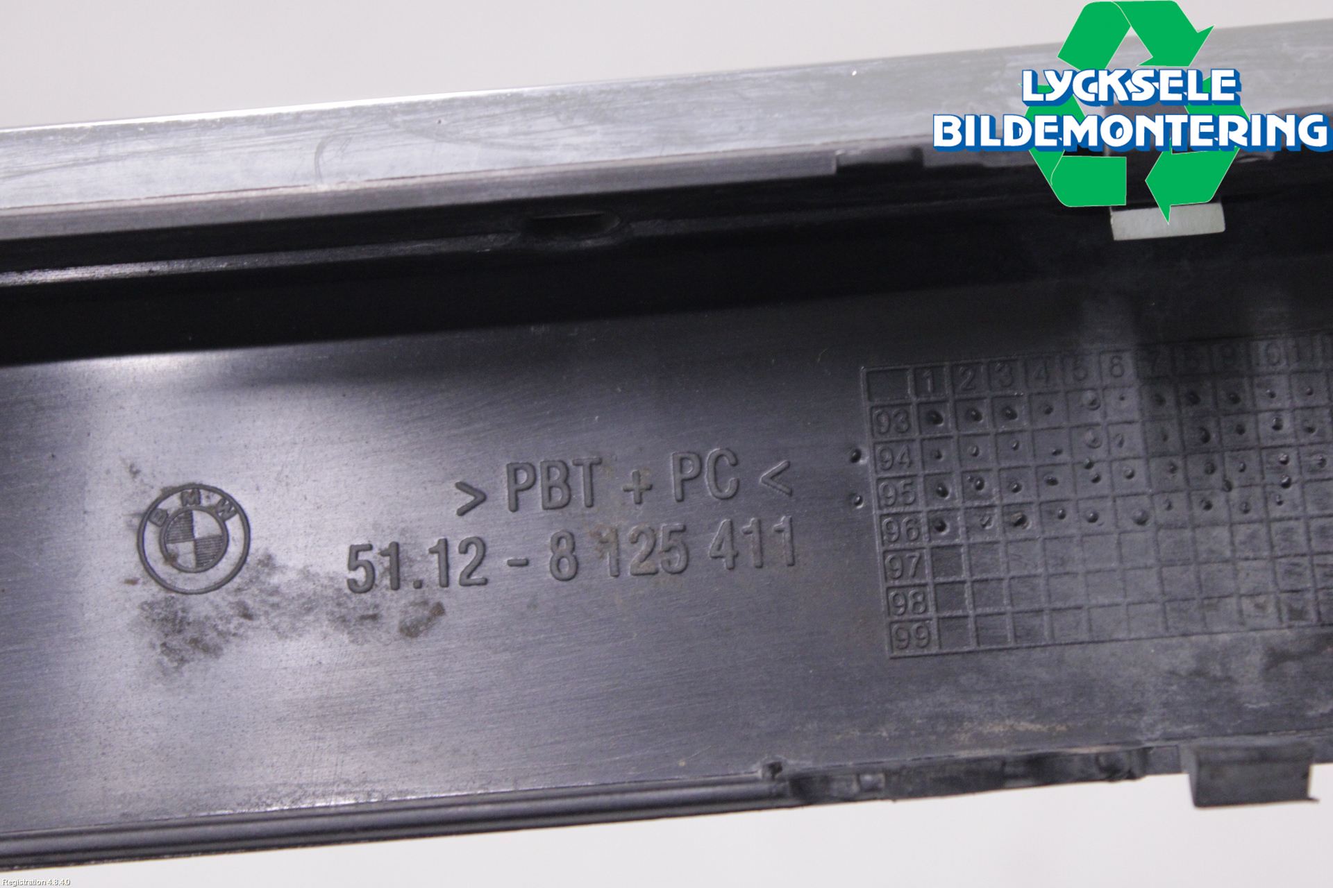 BMW 7 E38      93-01 Stötfångarlist Bak