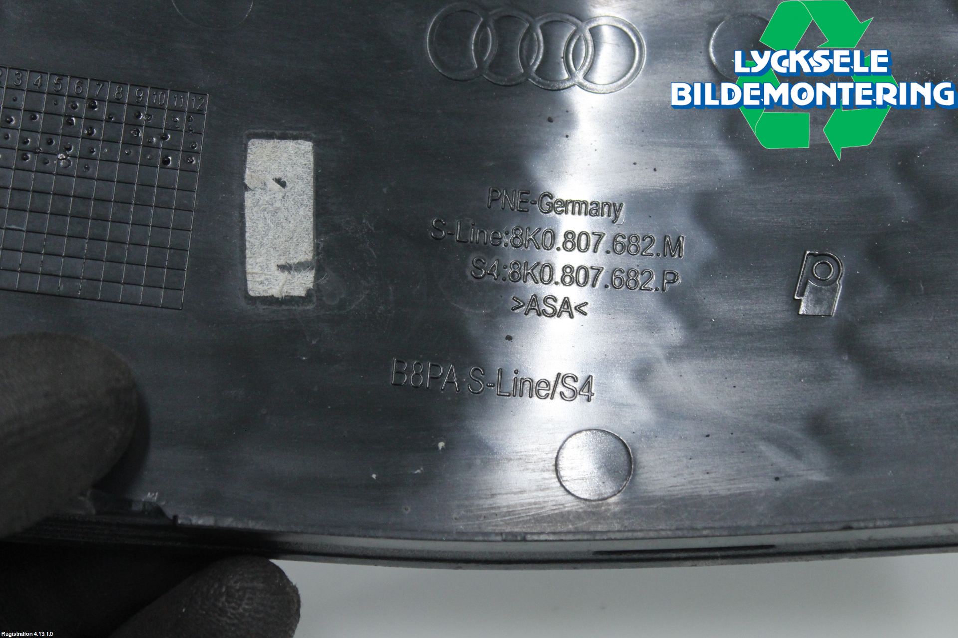 Audi A4 12-15 Dimljussarg Fram