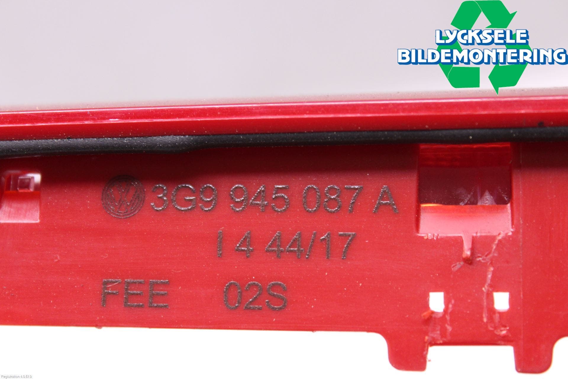 Volkswagen VW PASSAT 15-19 Bromsljus Bakruta