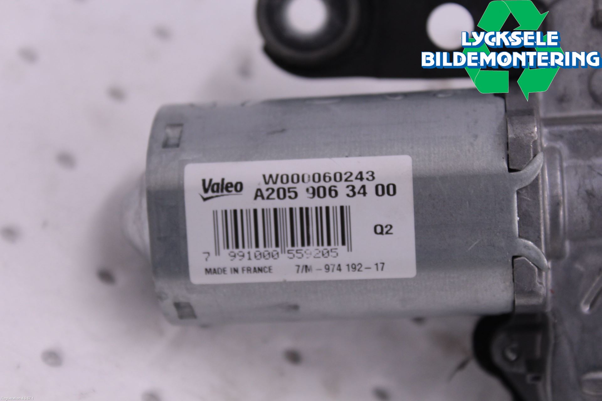 Mercedes-Benz MB C-KLASS (W205) 14-21 Torkarmotor Baklucka