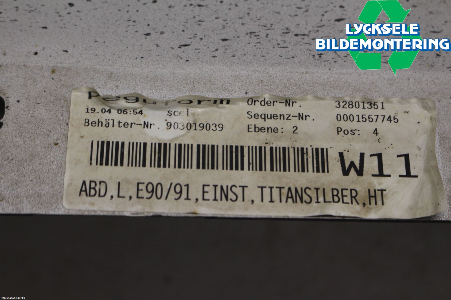 BMW 3 E90/91 SED/TOU 05-12 Sidokjol Vä