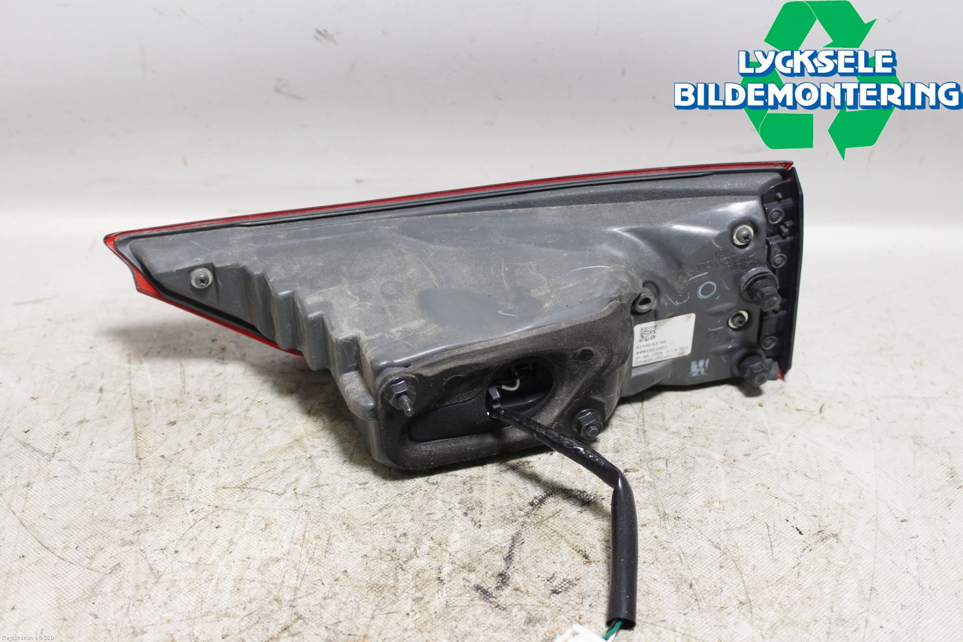 Lexus IS 250/350 14-20 Bakljus Lucka Vä