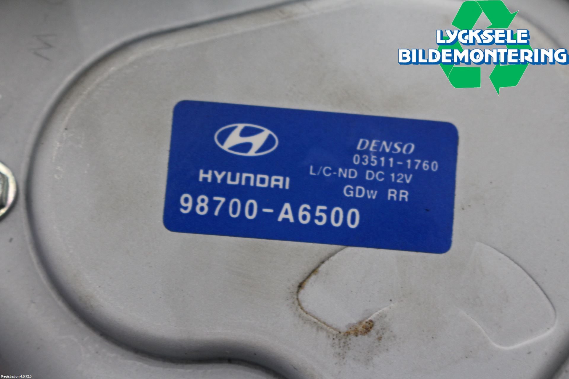 Hyundai i30 GD 13-17 Torkarmotor Baklucka