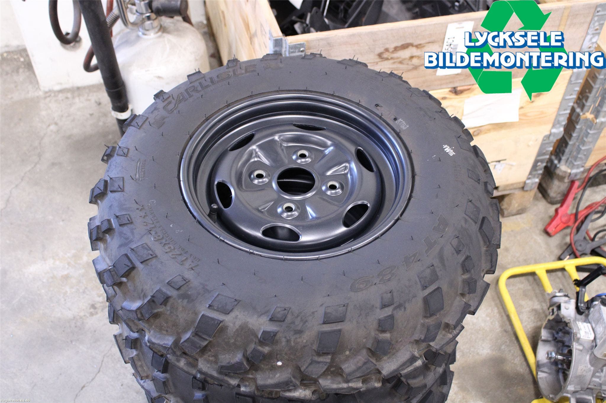 MC och moped ATV SUZUKI Sommardäck Plåtfälg 4St