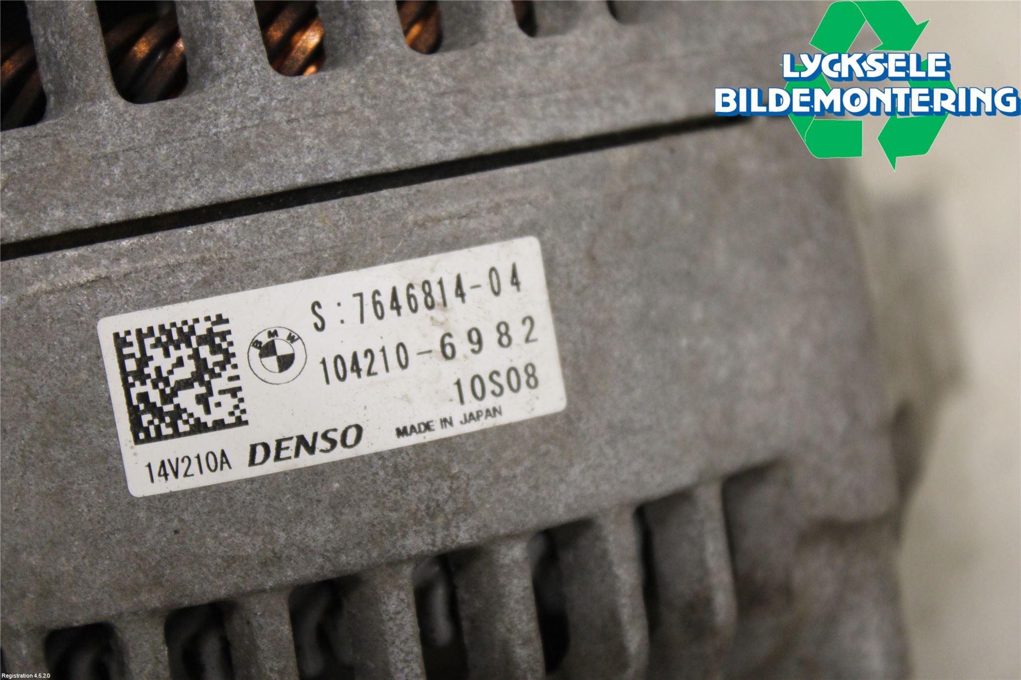 BMW 5 F10/F11/F18 09-17 Generator
