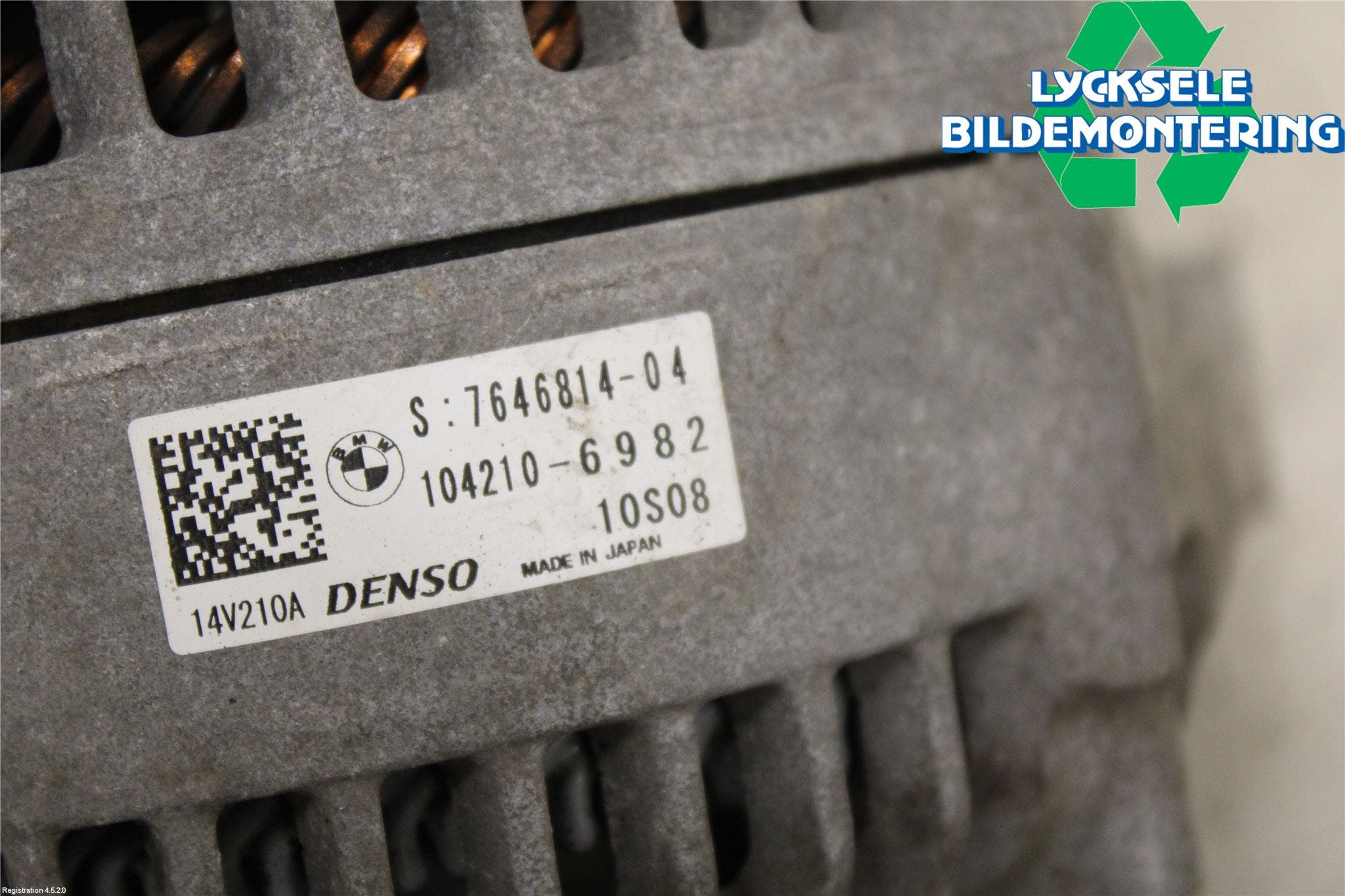 BMW 5 F10/F11/F18 09-17 Generator