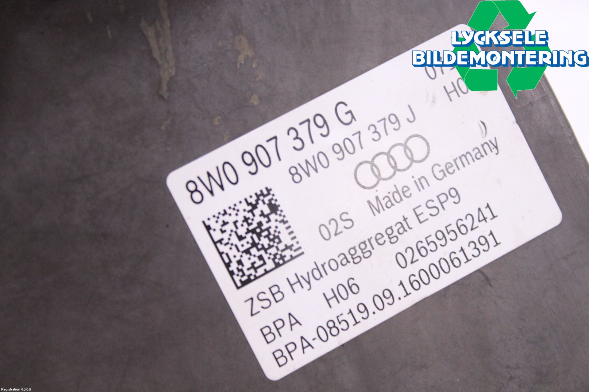 Audi A4/S4 B9 16-19 Abs Hydraulaggregat