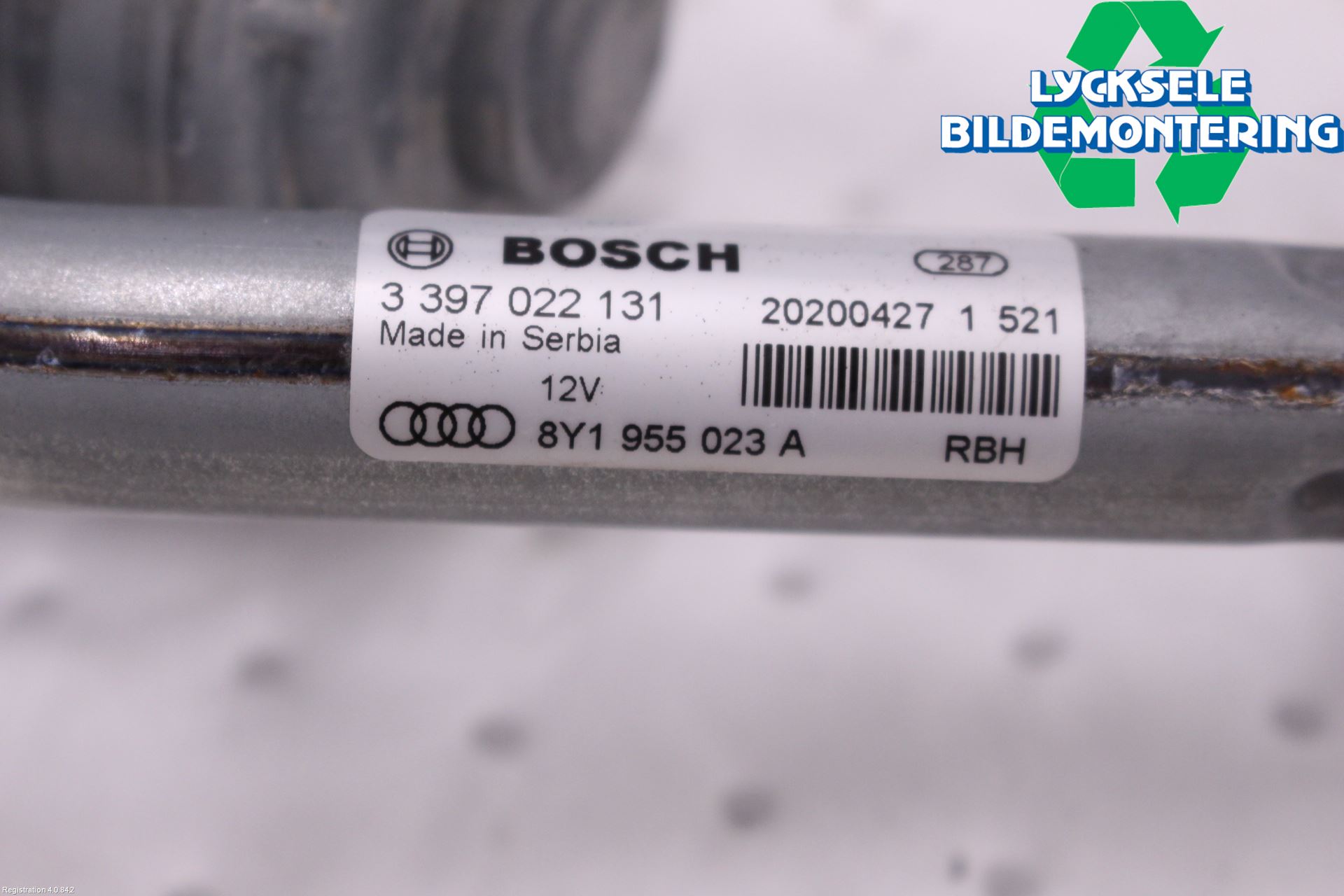 Audi A3/S3 8Y 21- Torkarmekanism Vindruta