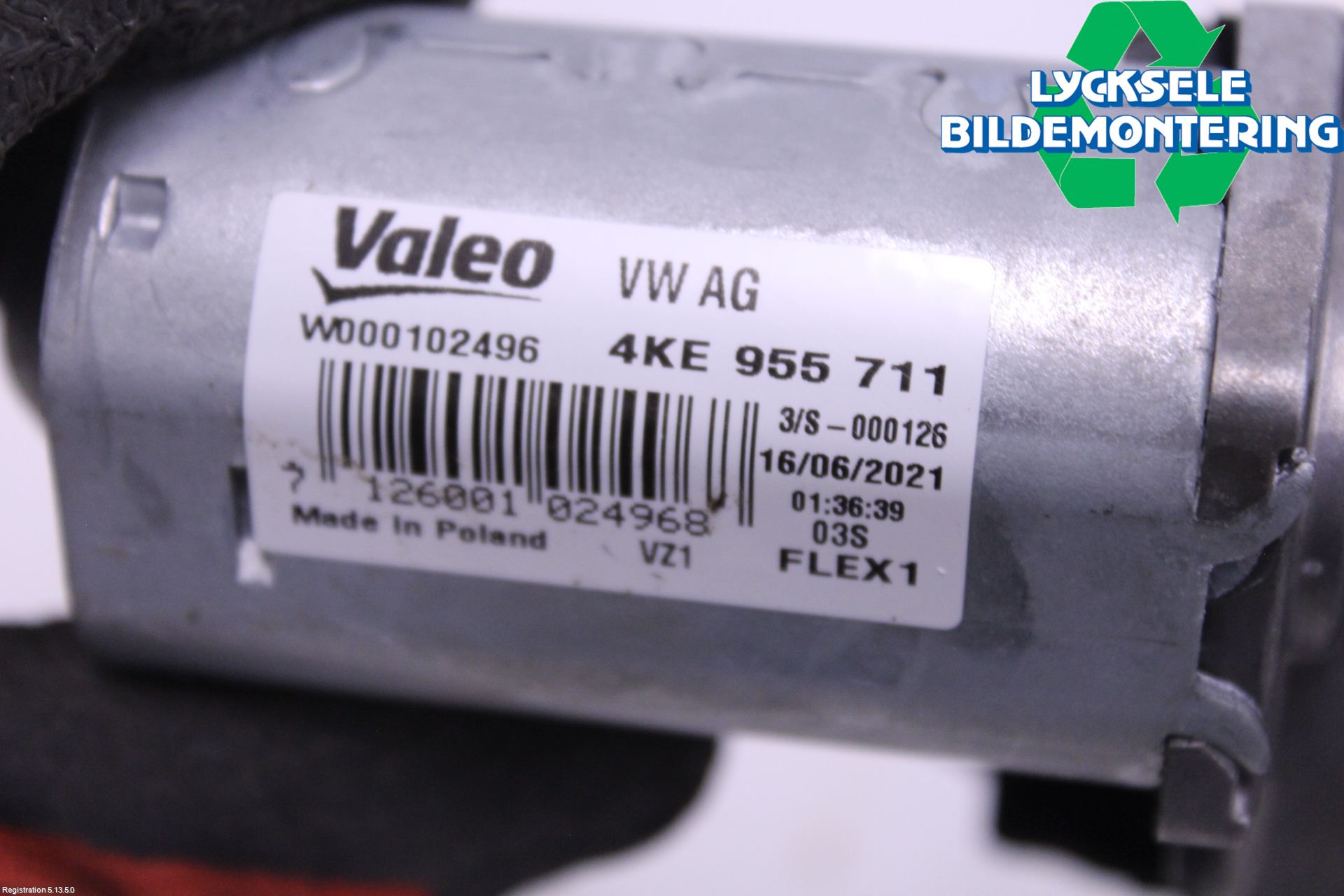 Audi A4/S4 B9 20- Torkarmotor Baklucka