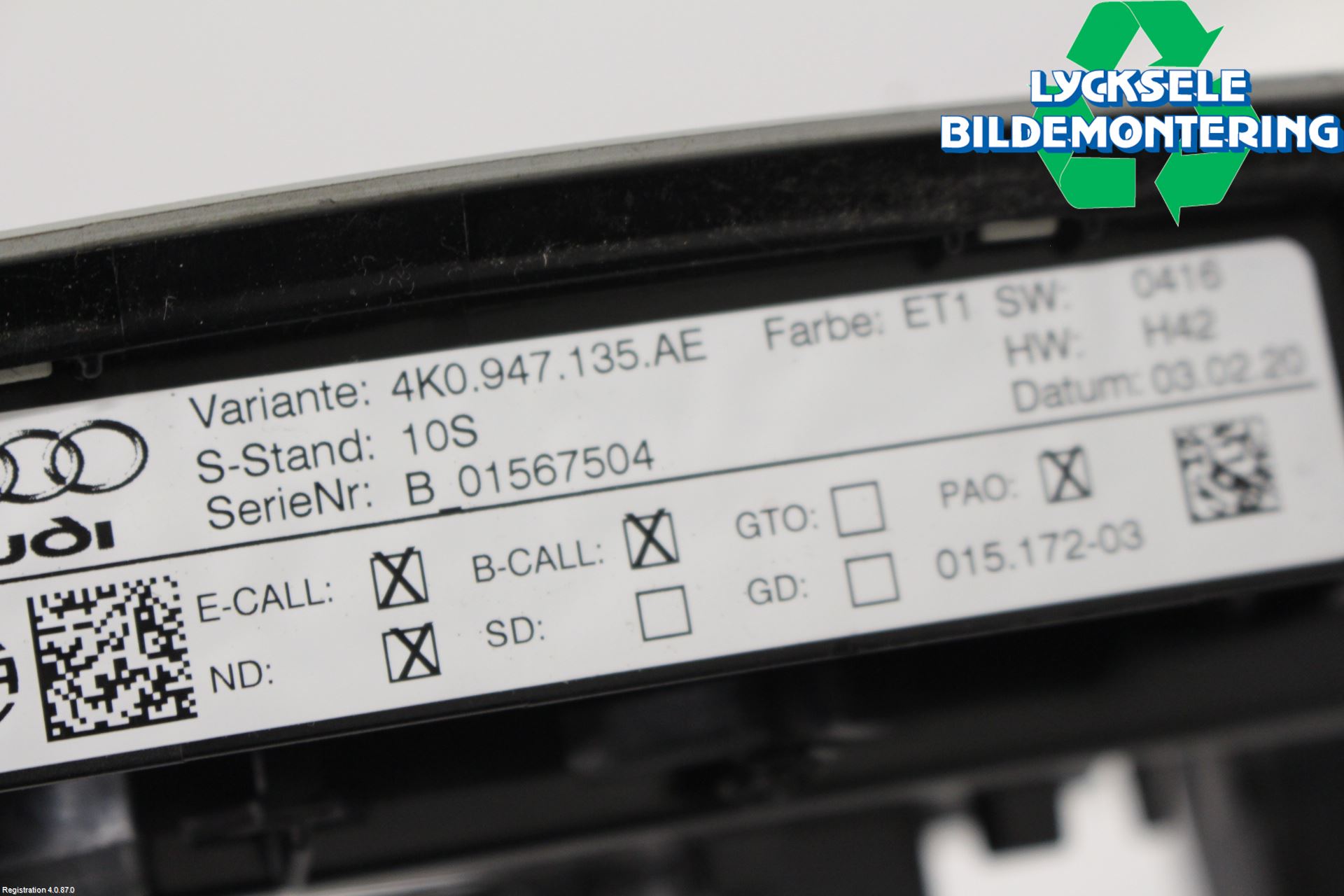 Audi E-TRON, S GE 19- Innerbelysning
