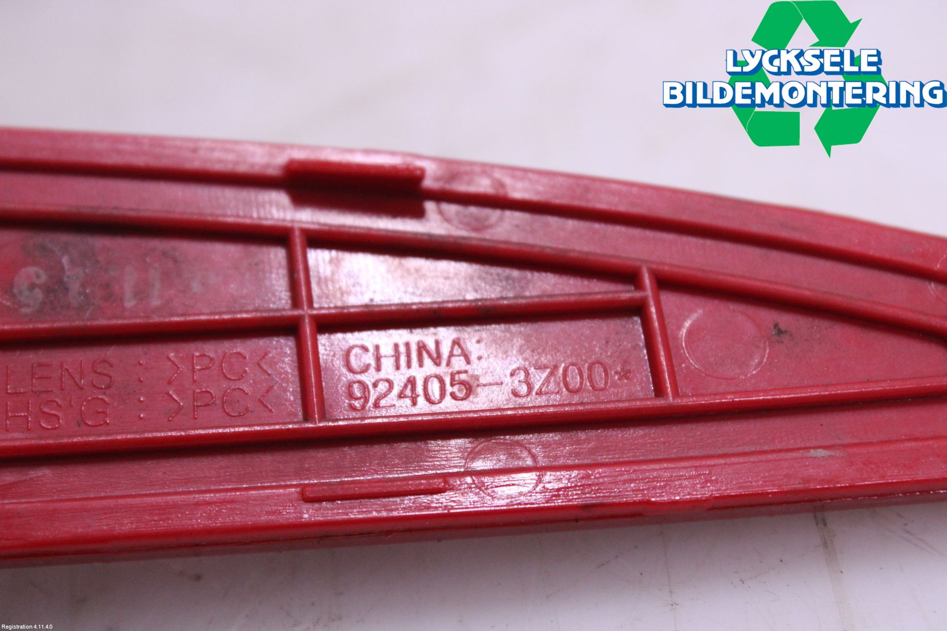 Hyundai i40 08-15 Dimljus/Reflex Bak