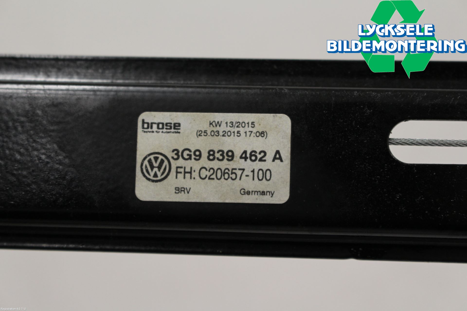 Volkswagen VW PASSAT 15-19 Fönsterhissmekanism