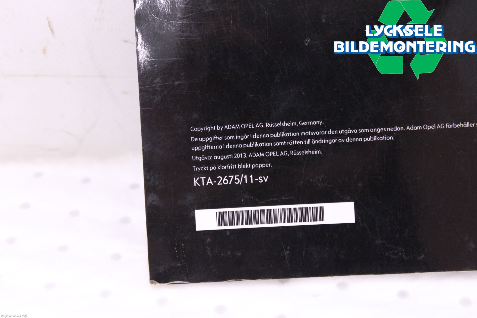 Opel INSIGNIA 09-16 Instruktionsbok