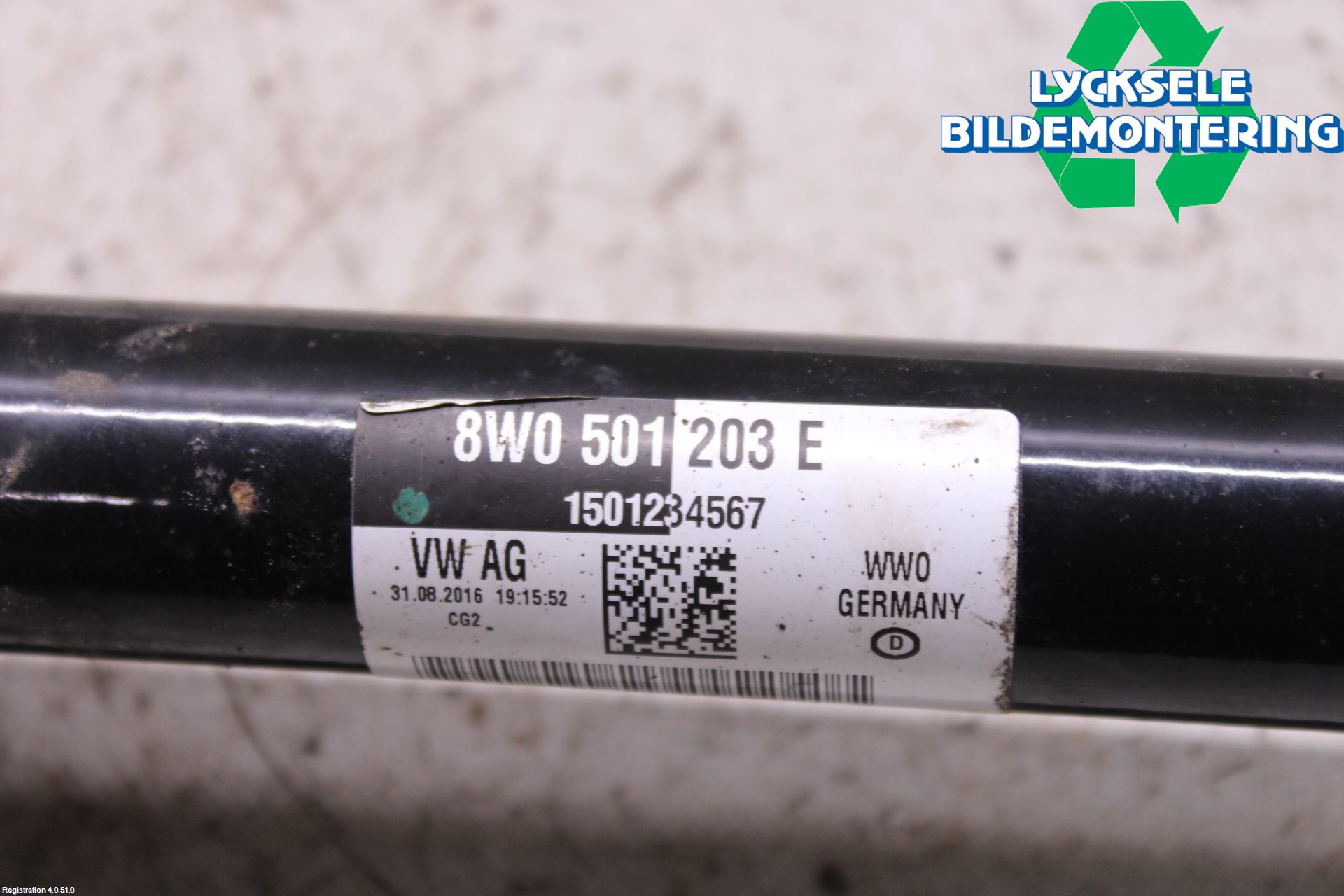 Audi A5 17- Drivaxel Bak Vänster