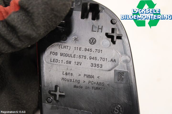 Volkswagen VW ID.4 21- Dimljus/Reflex Bak