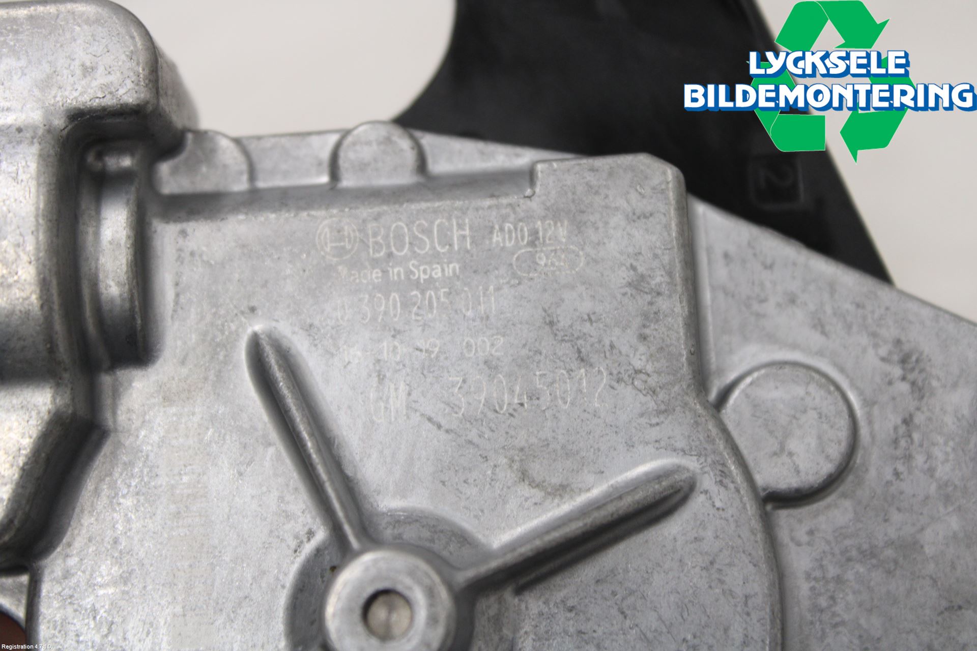 Opel CORSA E 15-19 Torkarmotor Baklucka