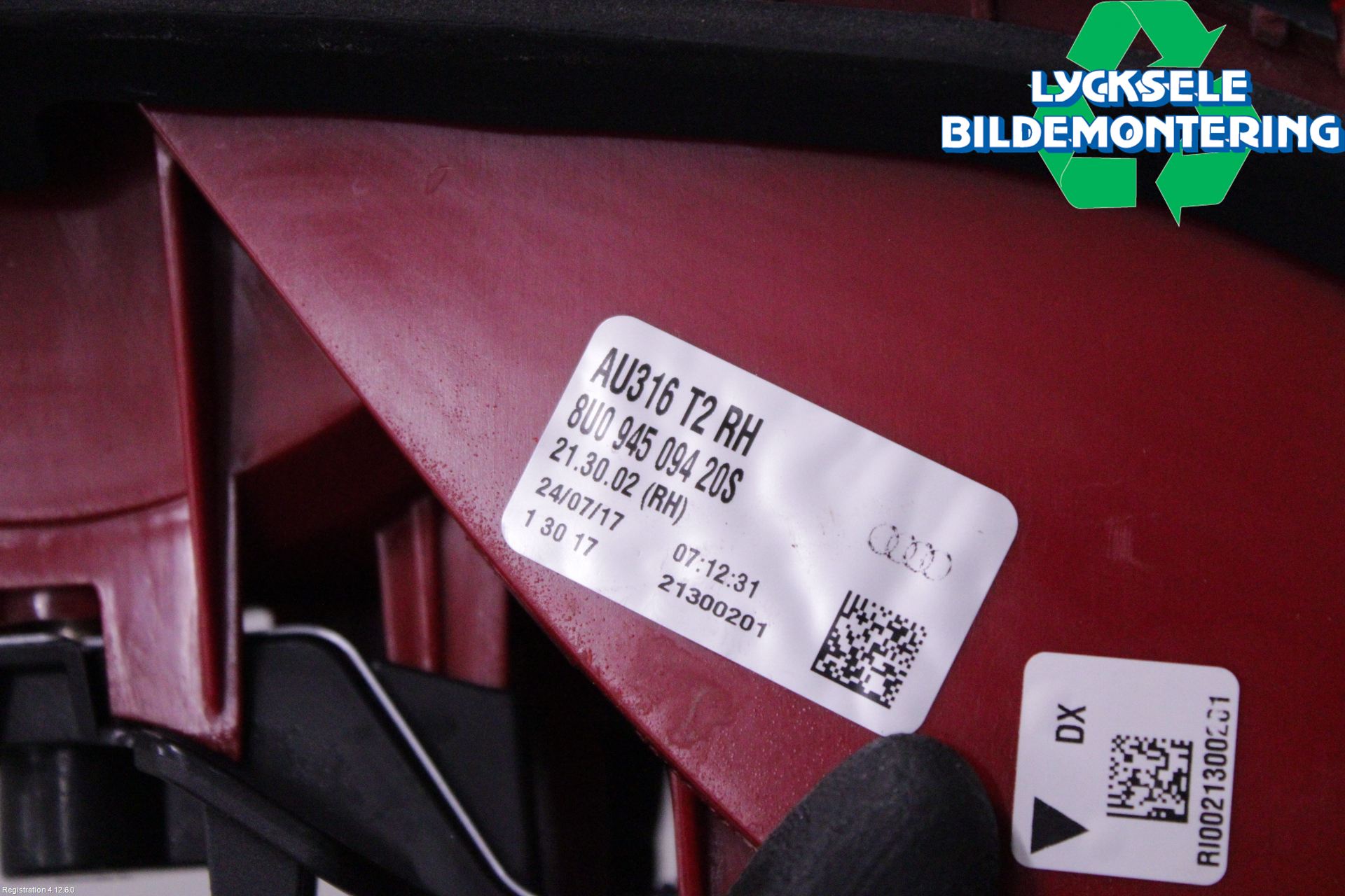 Audi Q3 8U 12-18 Bakljus Höger