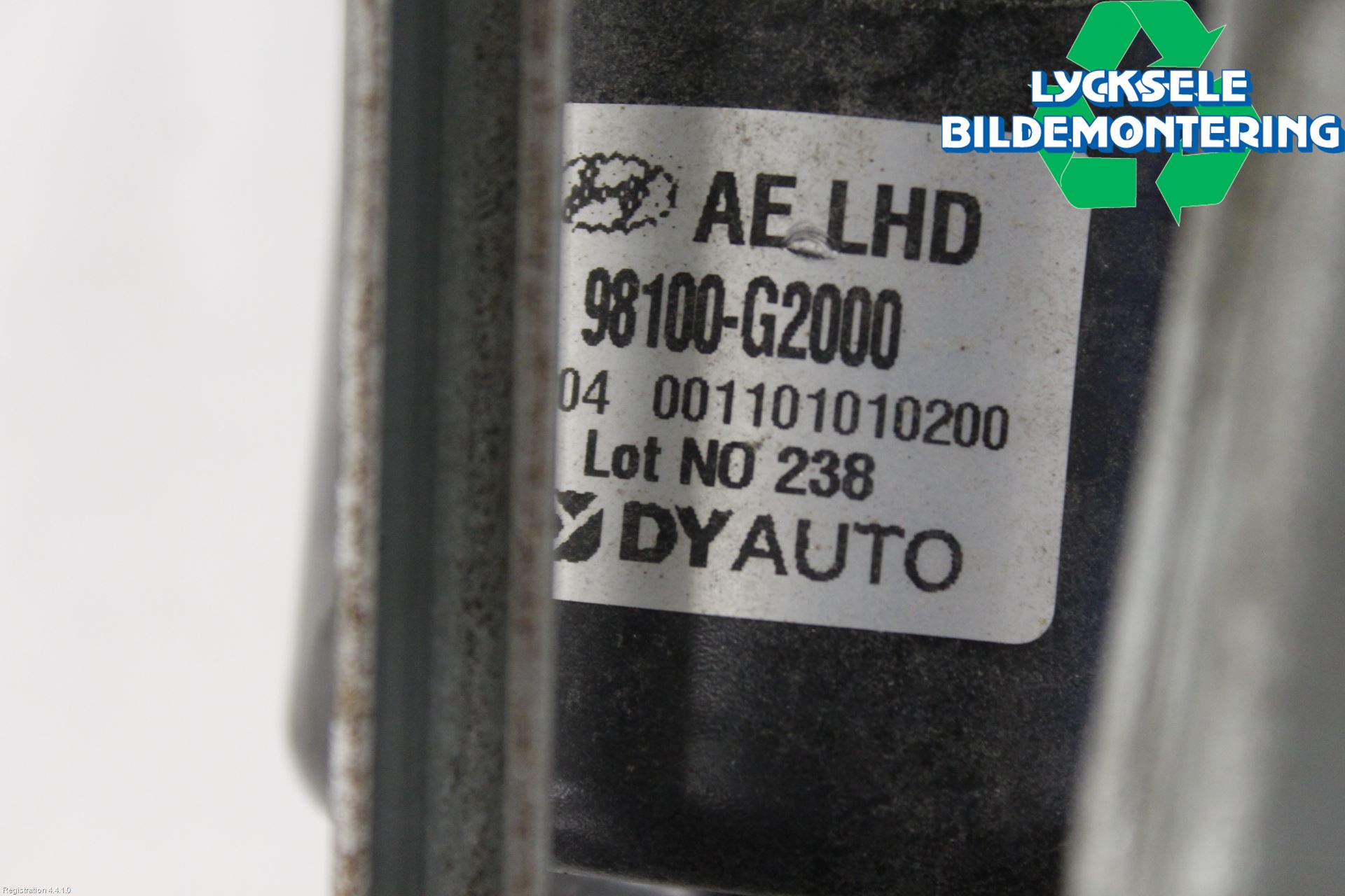Hyundai IONIQ AE 17-22 Torkarmekanism Vindruta