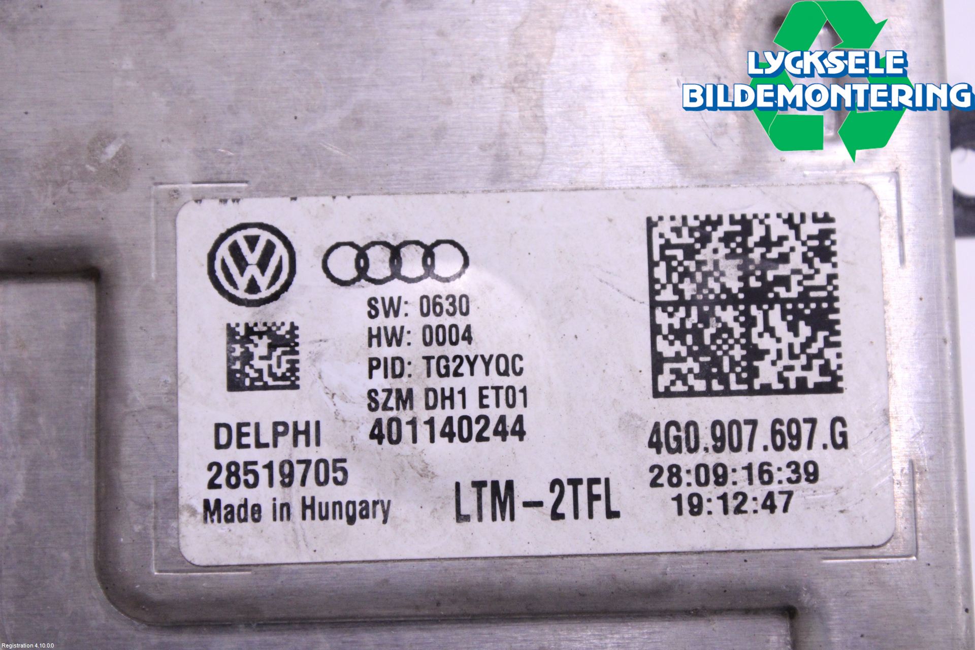 Volkswagen VW AMAROK 2H 10-22 Styrenhet Strålkastare