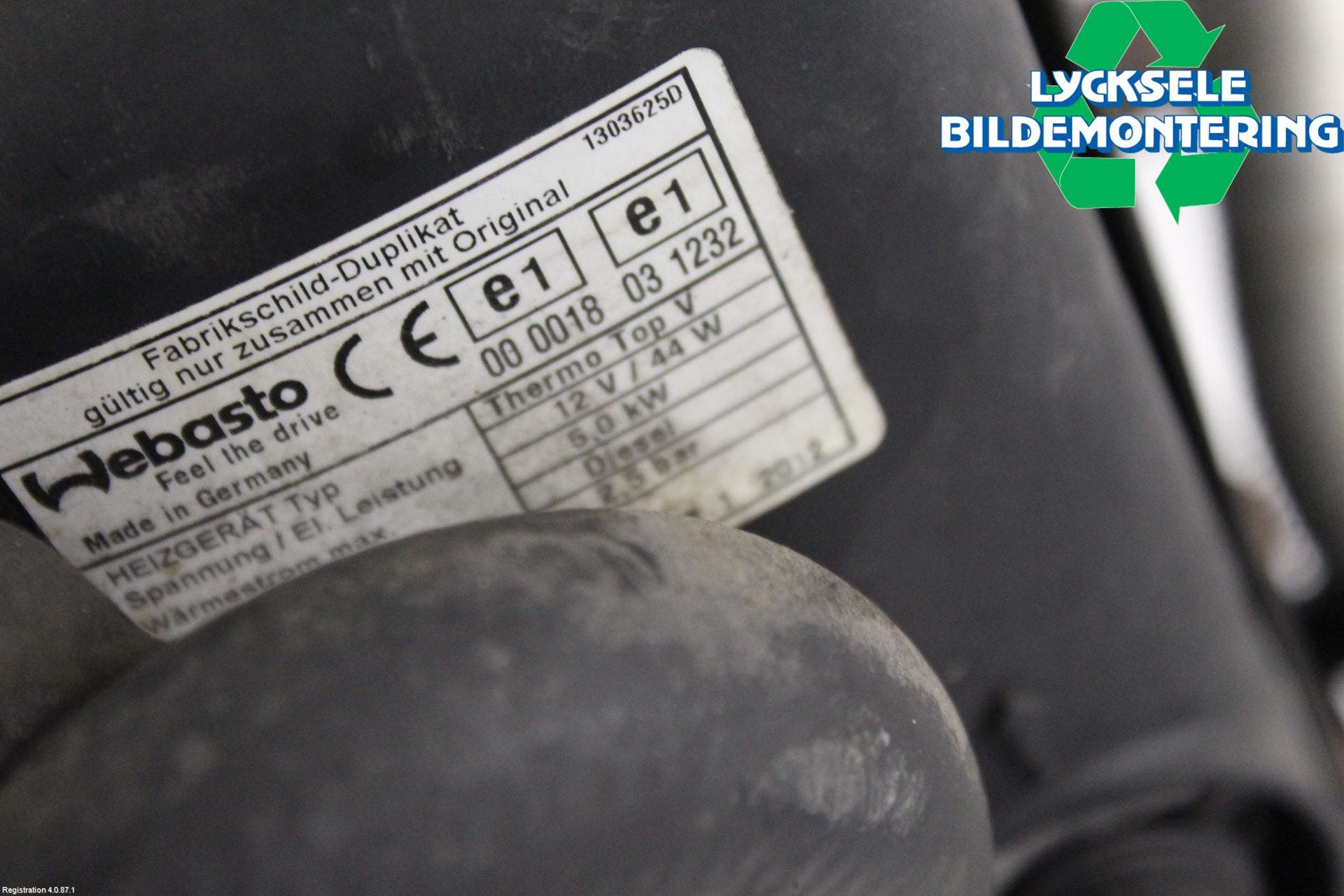 Landrover RANGE ROVER SPORT (L320) 10-13 Dieselvärmare