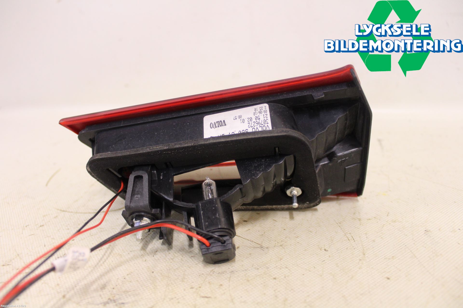 Volvo S60 11-13 Bakljus Lucka Hö