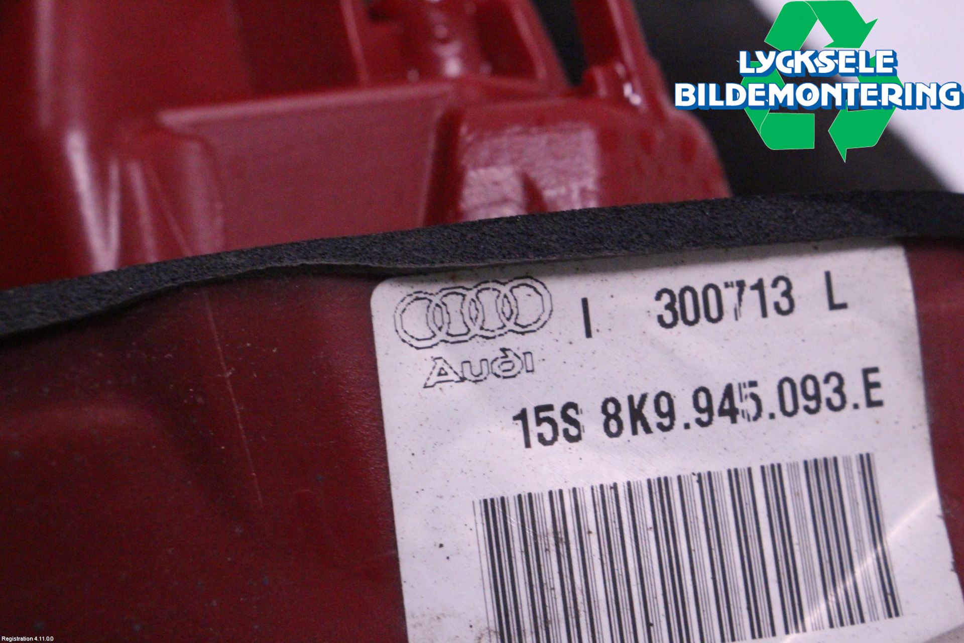 Audi A4 12-15 Bakljus Lucka Vä