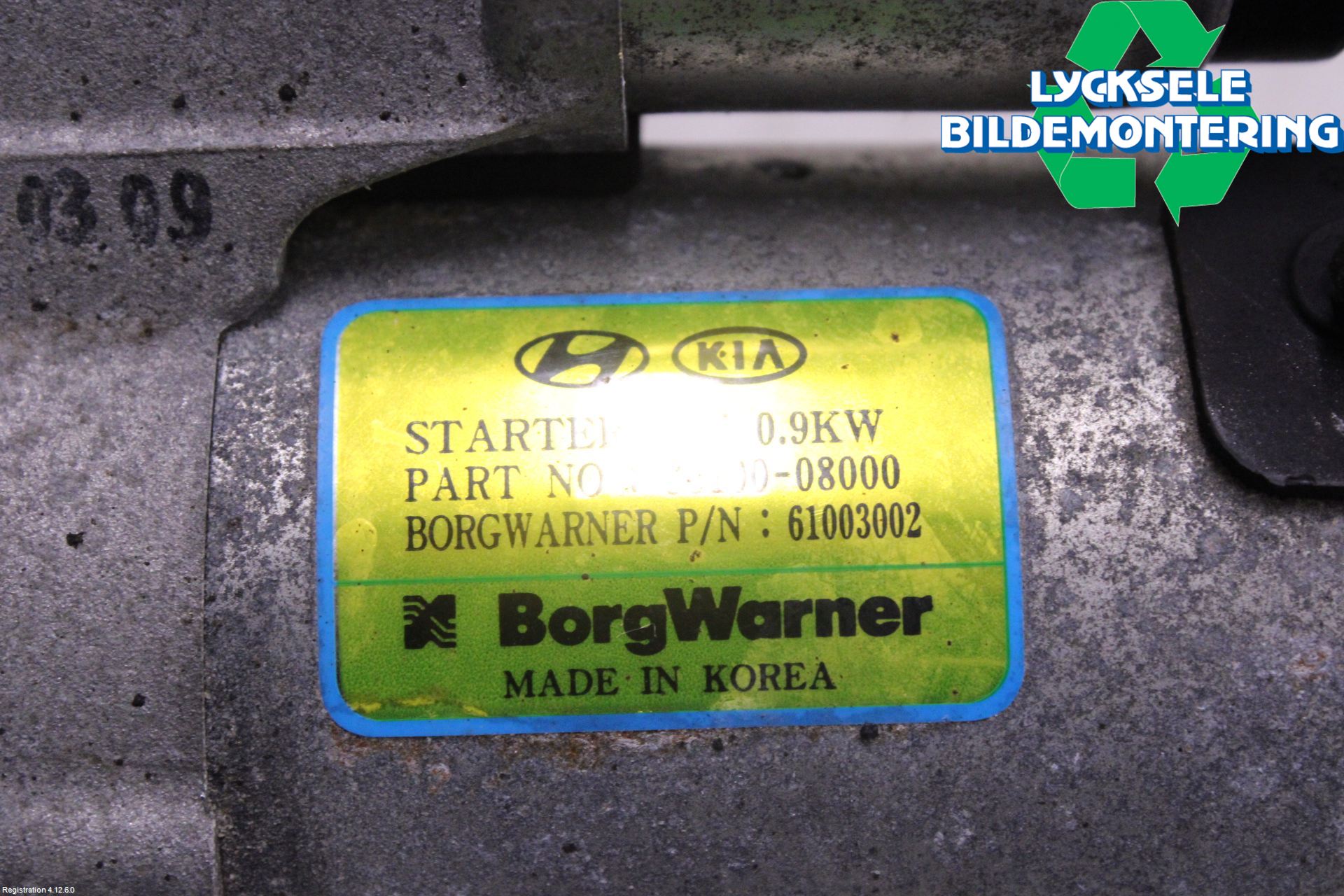 Kia STONIC 18->> Startmotor