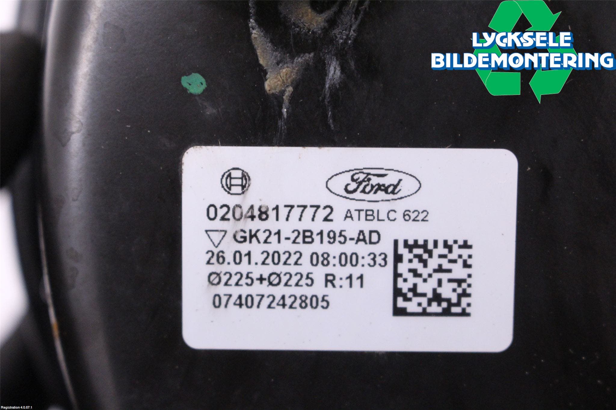 Ford TRANSIT/TOURNEO CUSTOM 13-24 Bromsservo