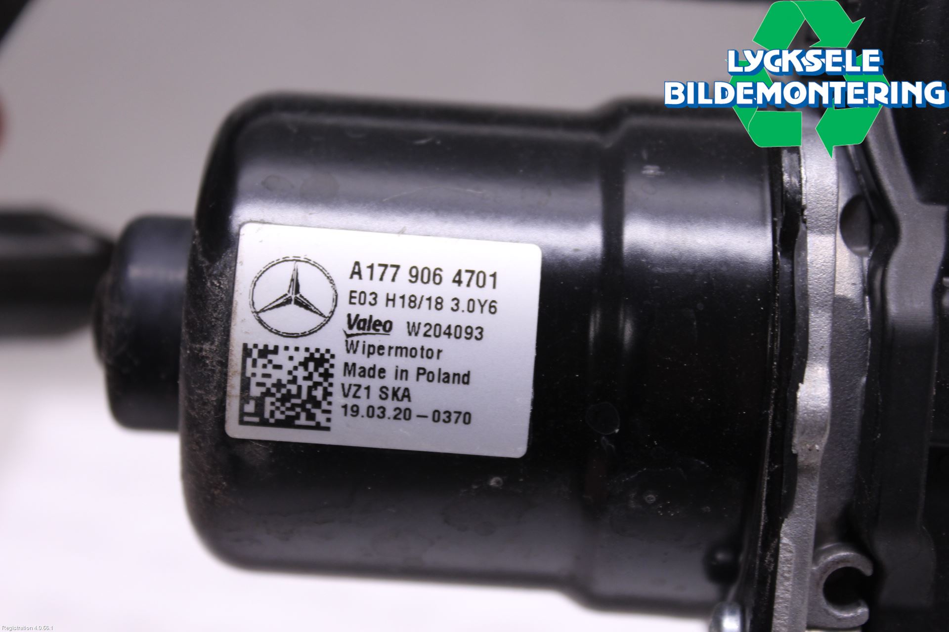 Mercedes-Benz MB CLA-KLASS (C117/X117) 13-19 Torkarmotor Vindruta