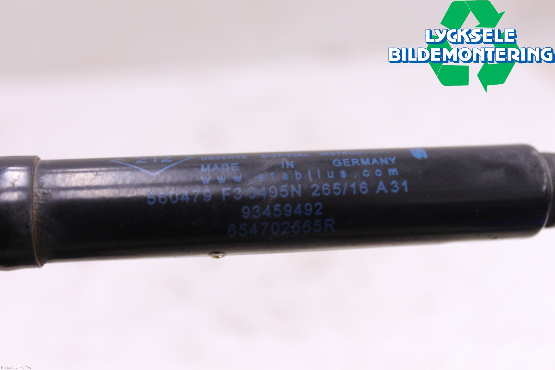 Fiat TALENTO 16- Gasfjäder Motorhuv