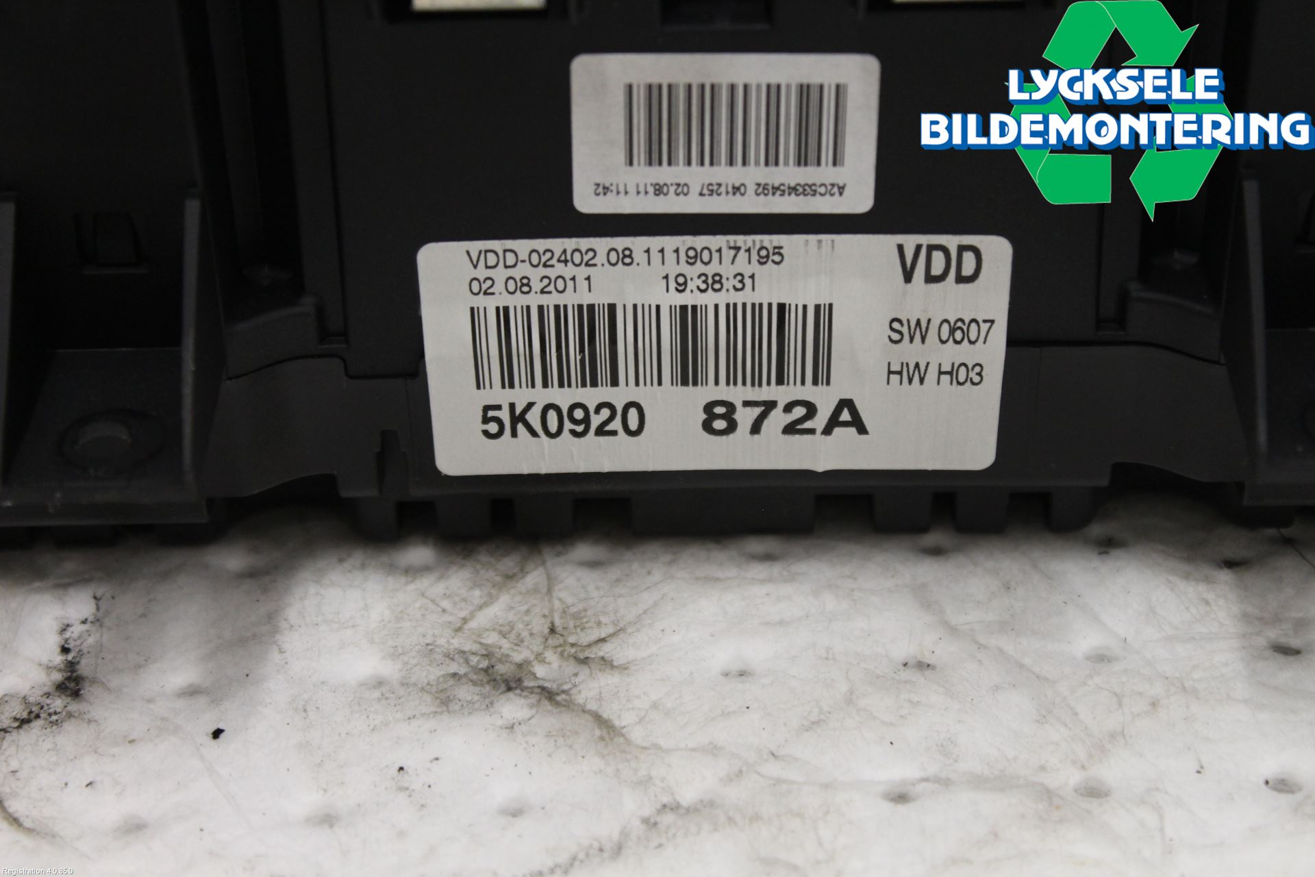 Volkswagen VW GOLF VI 09-13 Instrument Komb