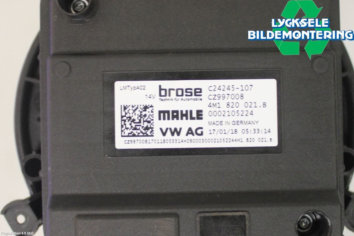 Audi A4/S4 B9 16-19 Ac Värmefläkt