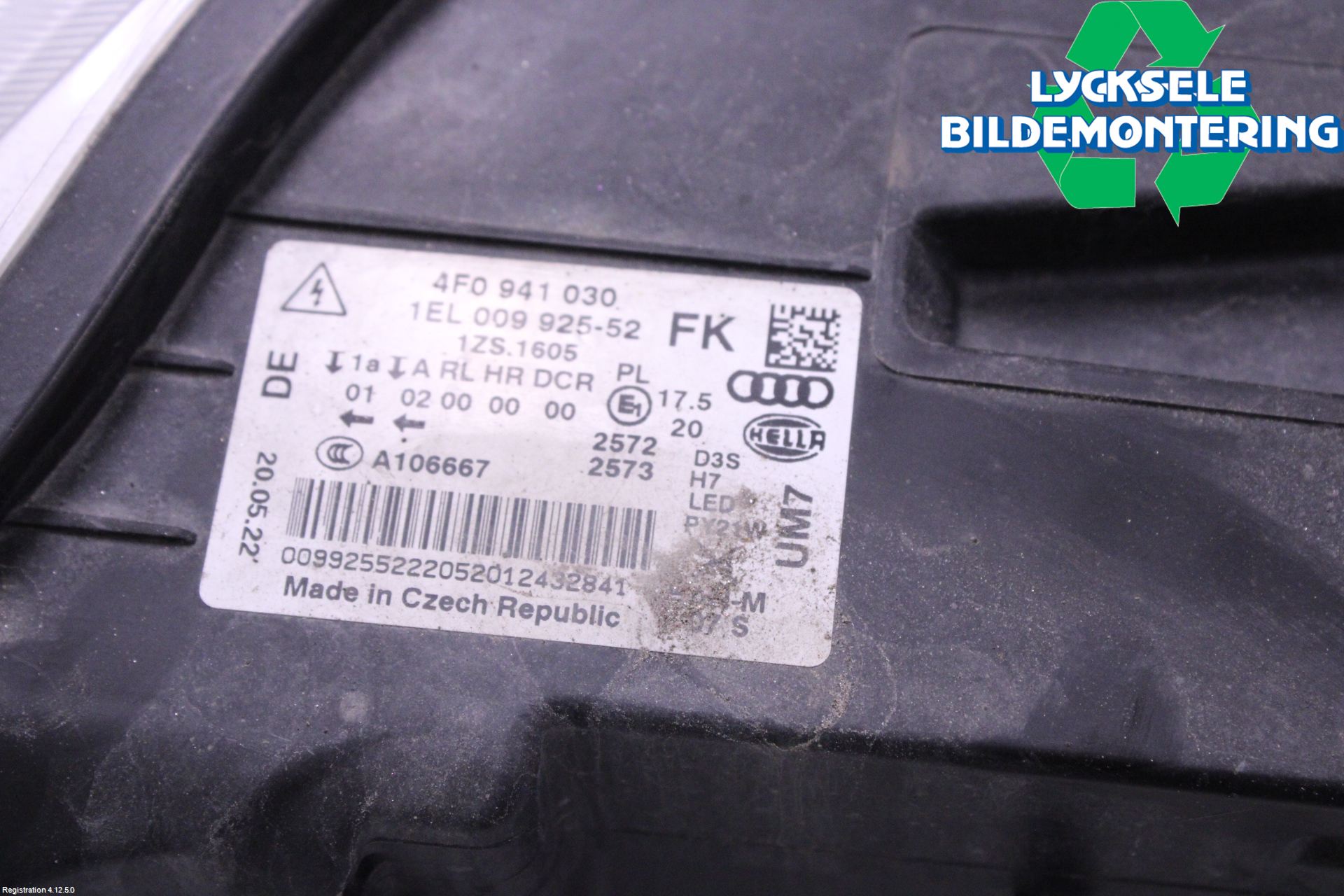 Audi A6/S6     05-11 Strålkastare Höger