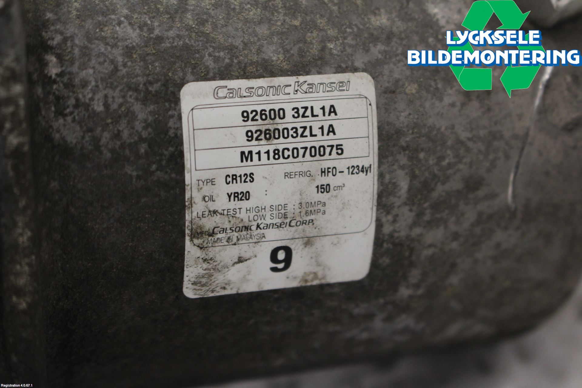 Nissan JUKE 14-19 Ac Kompressor