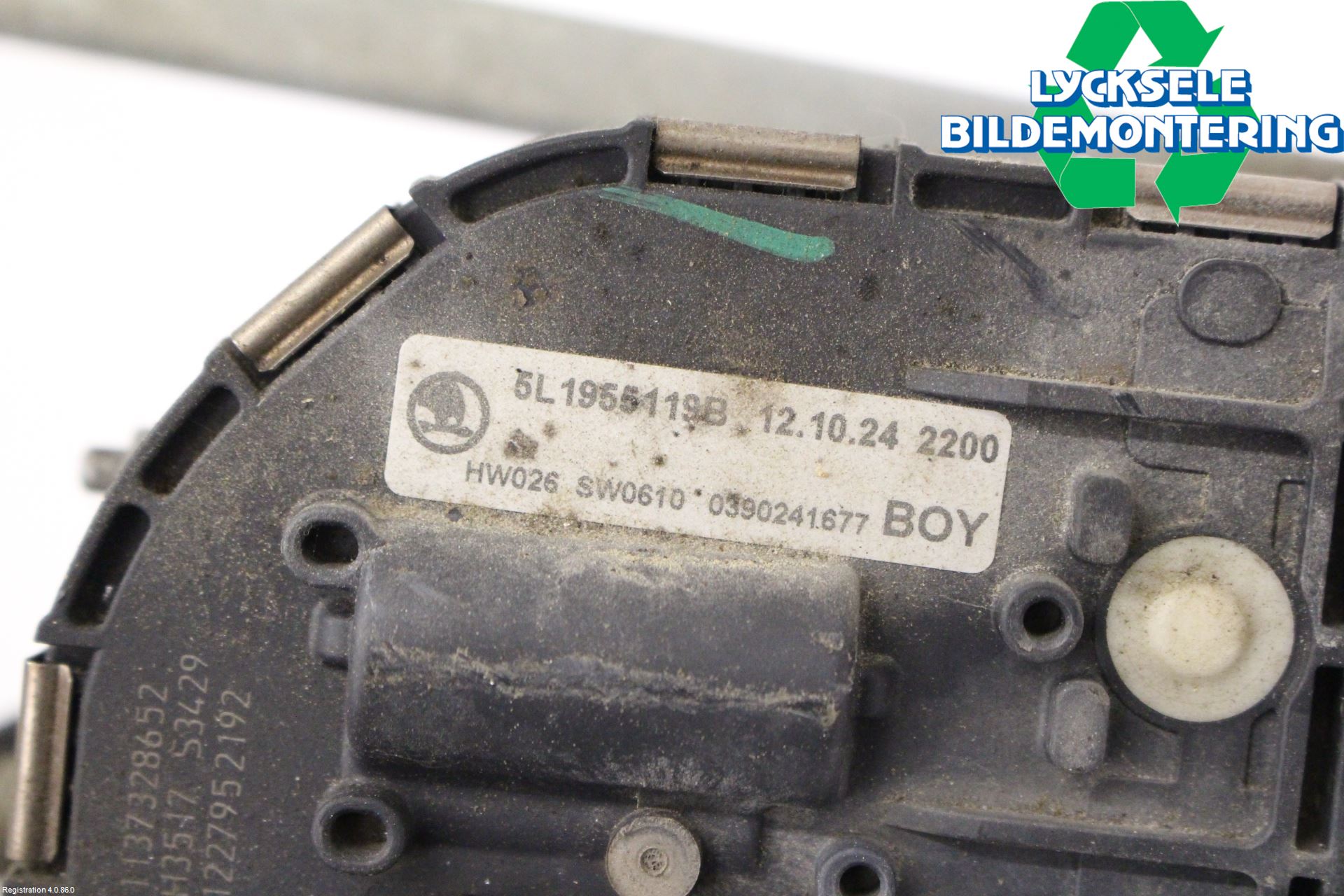 Skoda YETI Torkarmekanism Vindruta