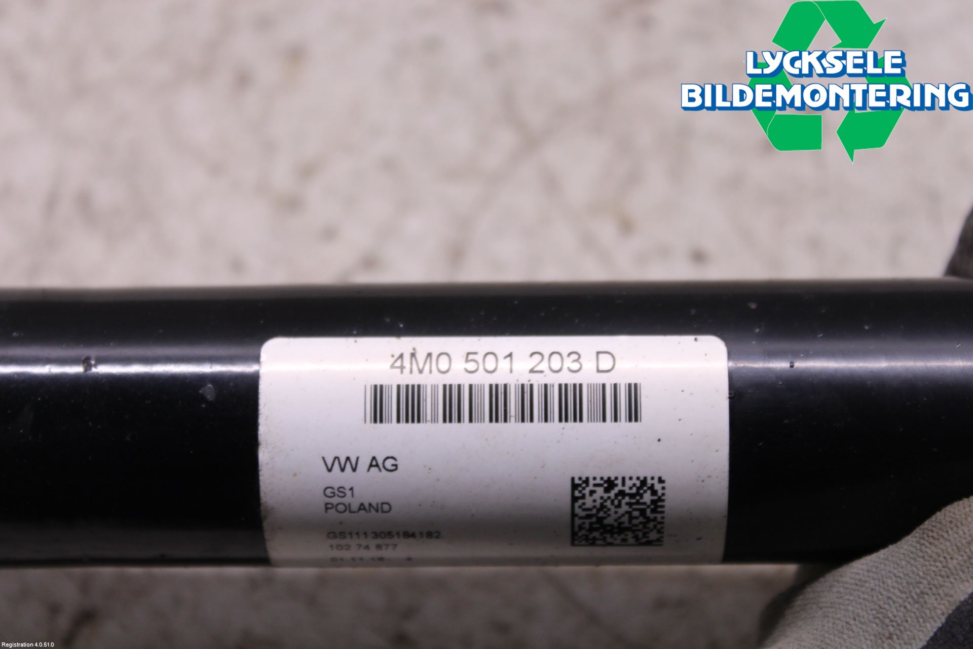 Audi Q8/SQ8 4M 19- Drivaxel Bak Vänster