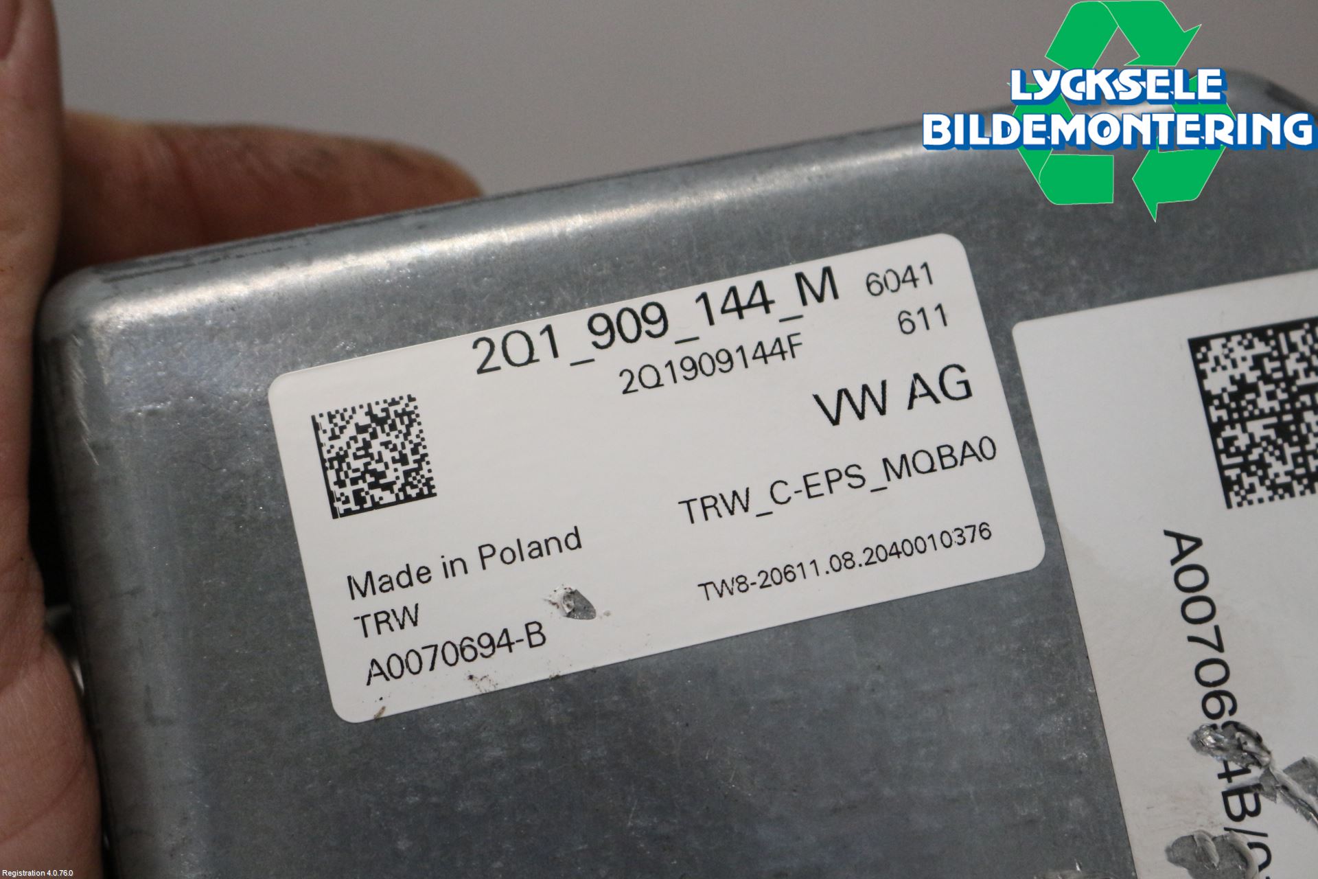 Skoda SCALA 19- Rattaxelagg Med Inb Servo