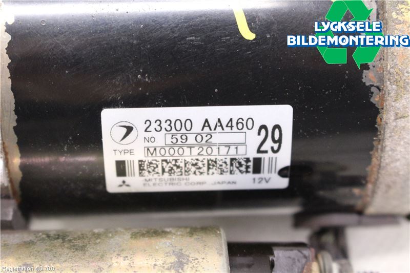 Subaru FORESTER SG 06- Startmotor