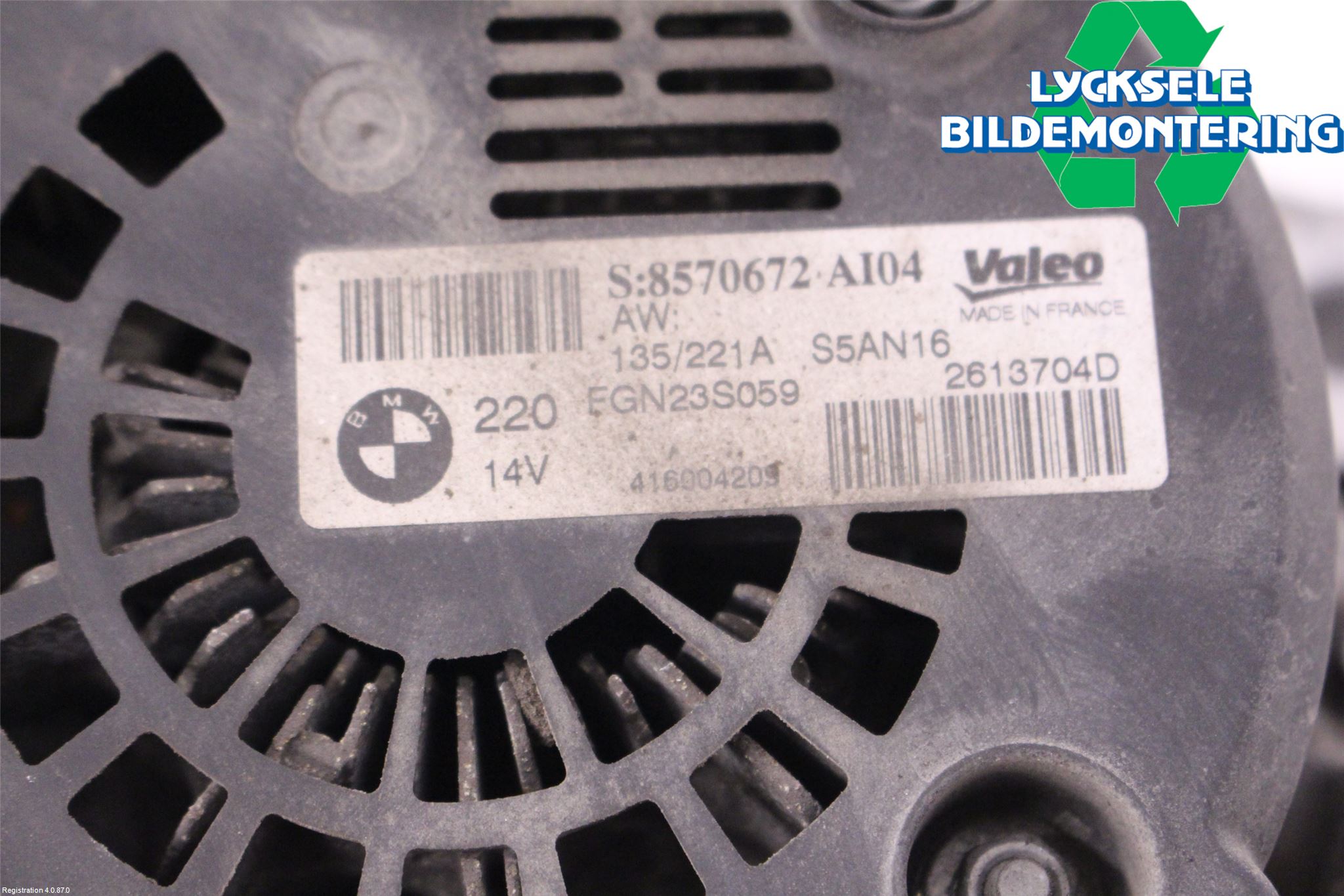 BMW 5 F10/F11/F18 09-17 Generator