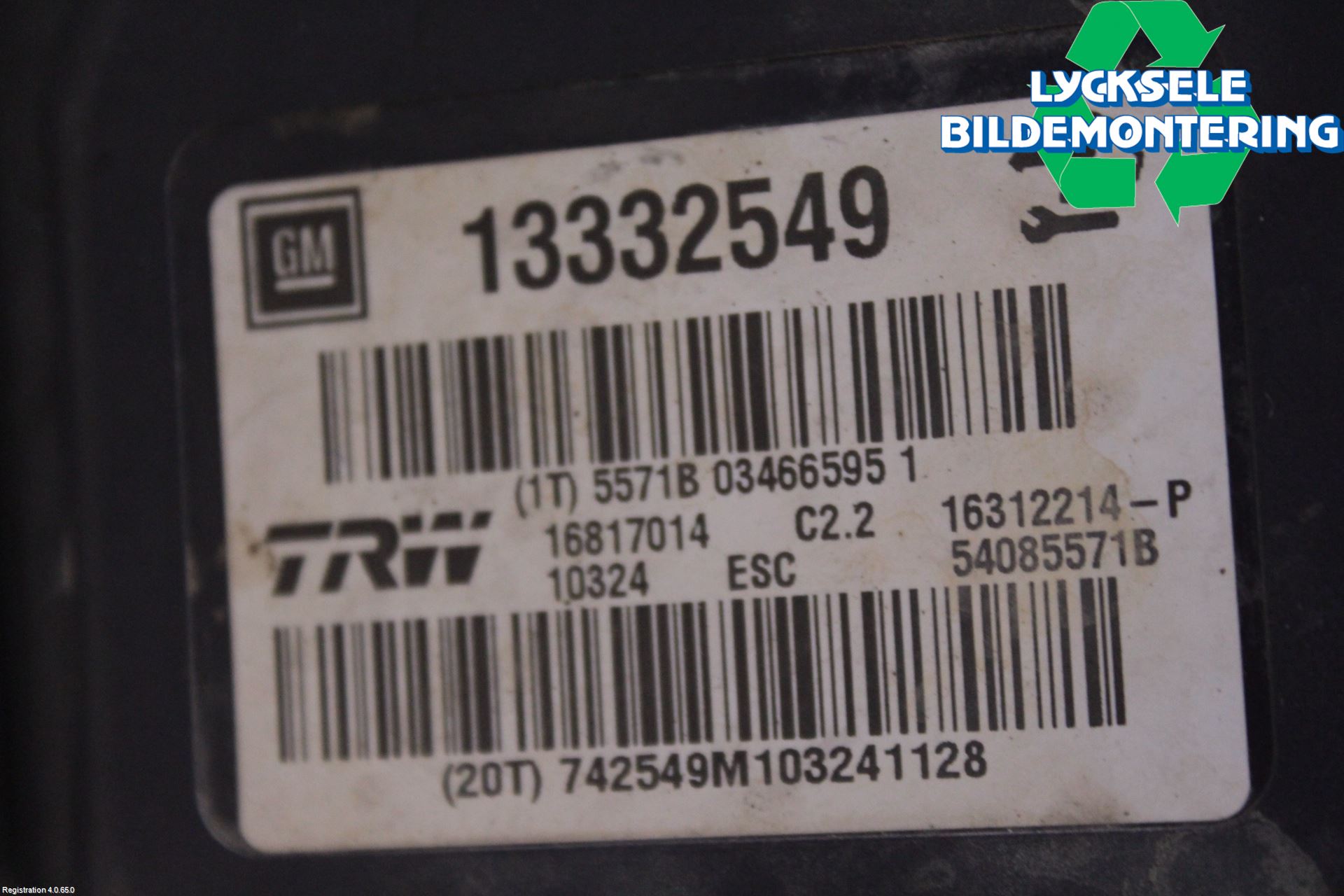 Opel INSIGNIA 09-16 Abs Hydraulaggregat