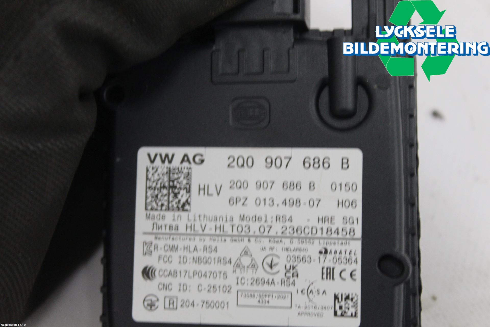Volkswagen VW TAIGO 22- Sensor Aktivt Kollisionsskydd