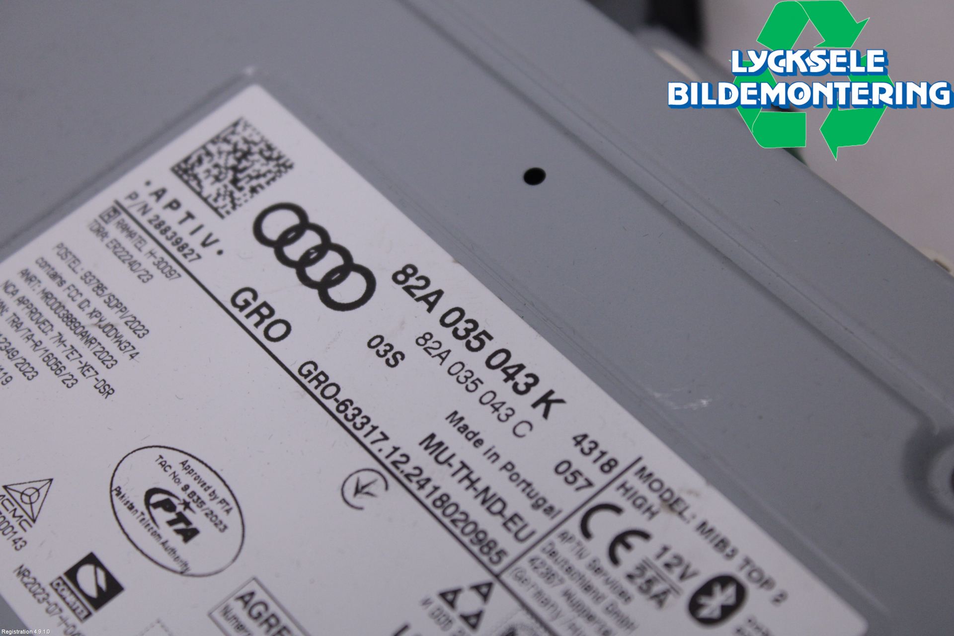 Audi Q3 F3 19- Cd Radio - Multimediapanel