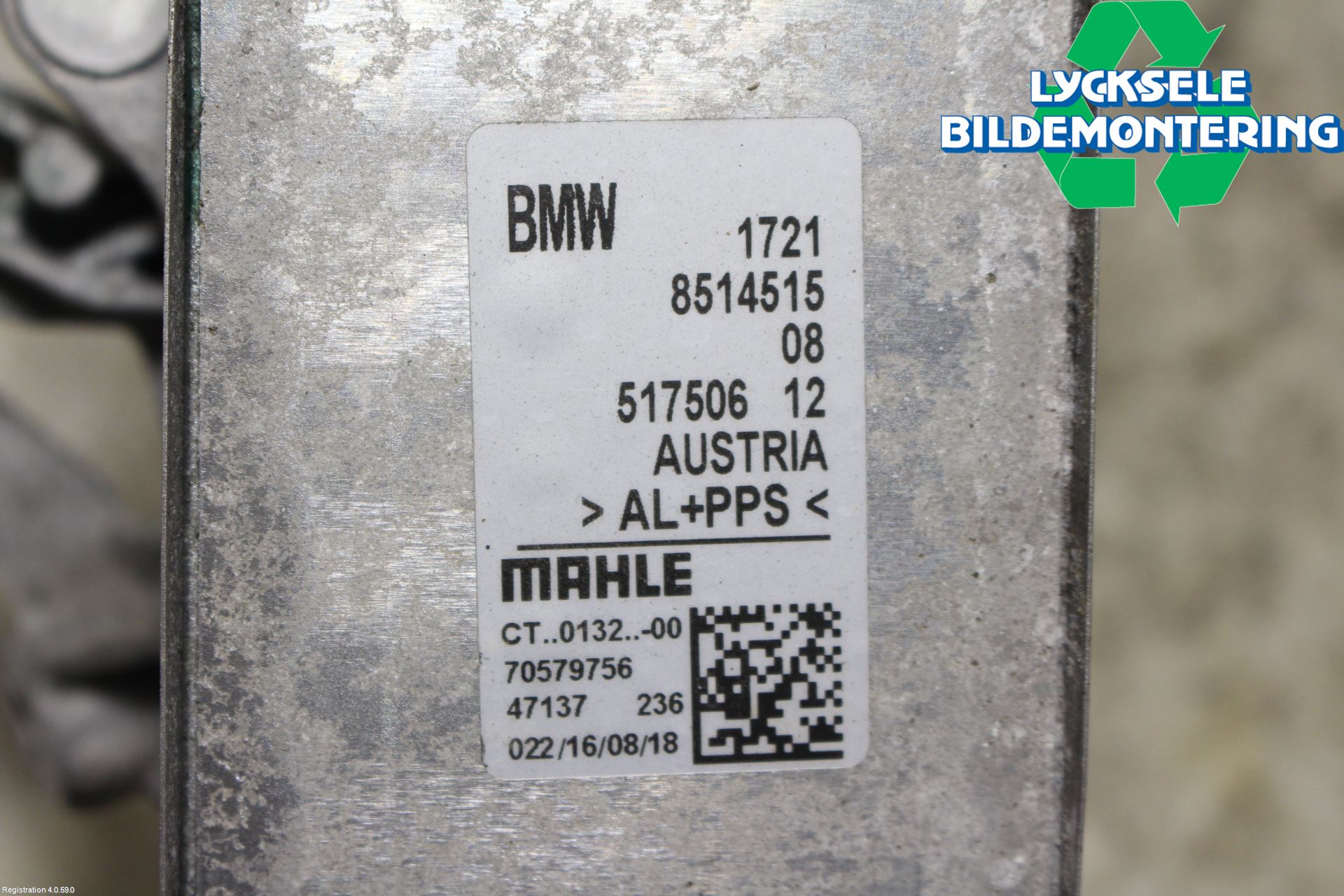 BMW 3 F30/F31/F80 12-19 Oljekylare Automat