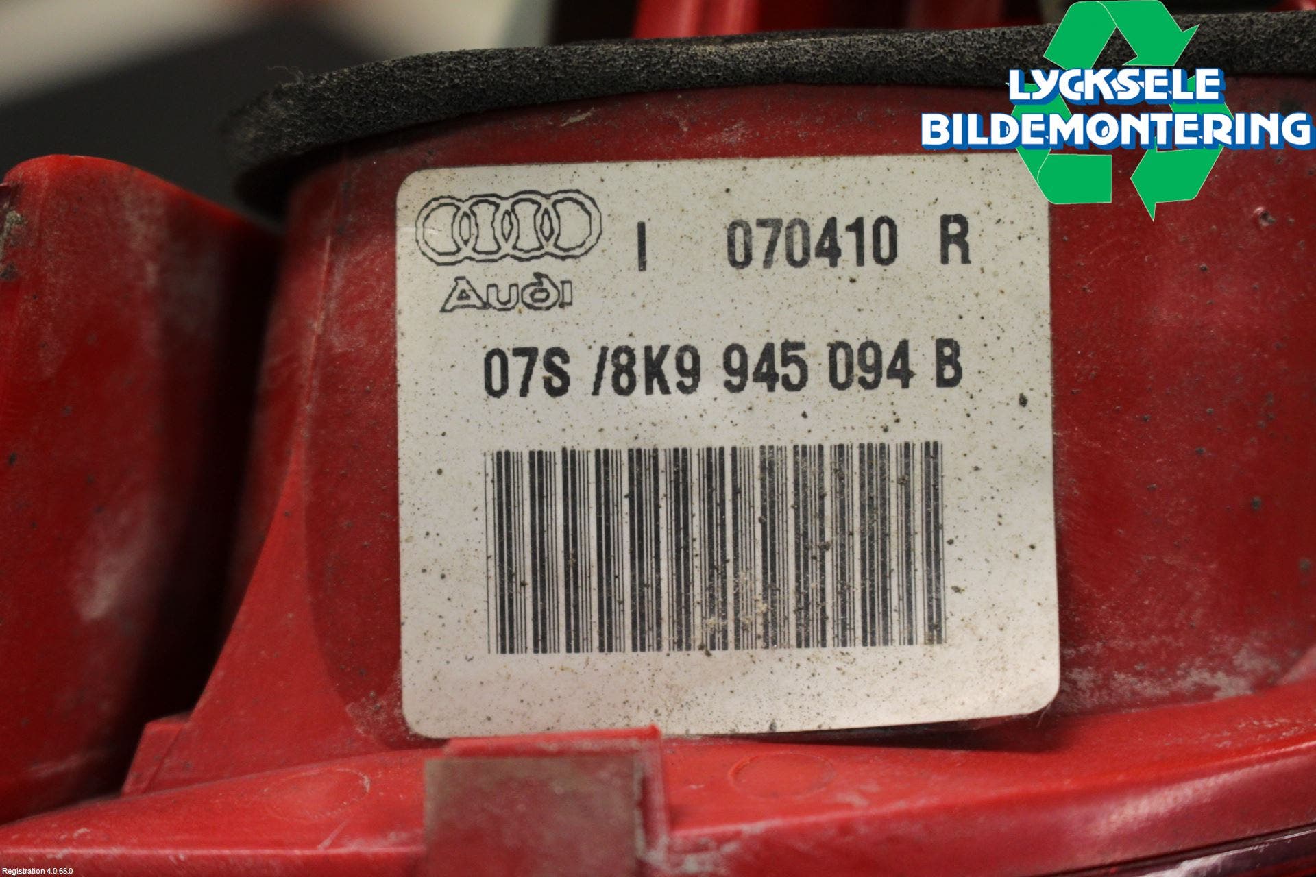 Audi A4/S4 08-11 Bakljus Lucka Hö