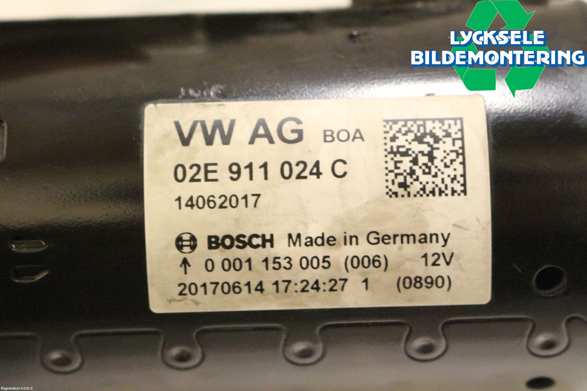 Volkswagen VW CADDY 16-20 Startmotor Diesel