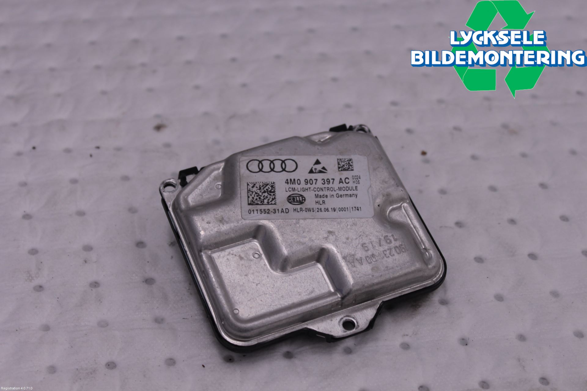 Audi A4/S4 B9 20- Styrenhet Strålkastare