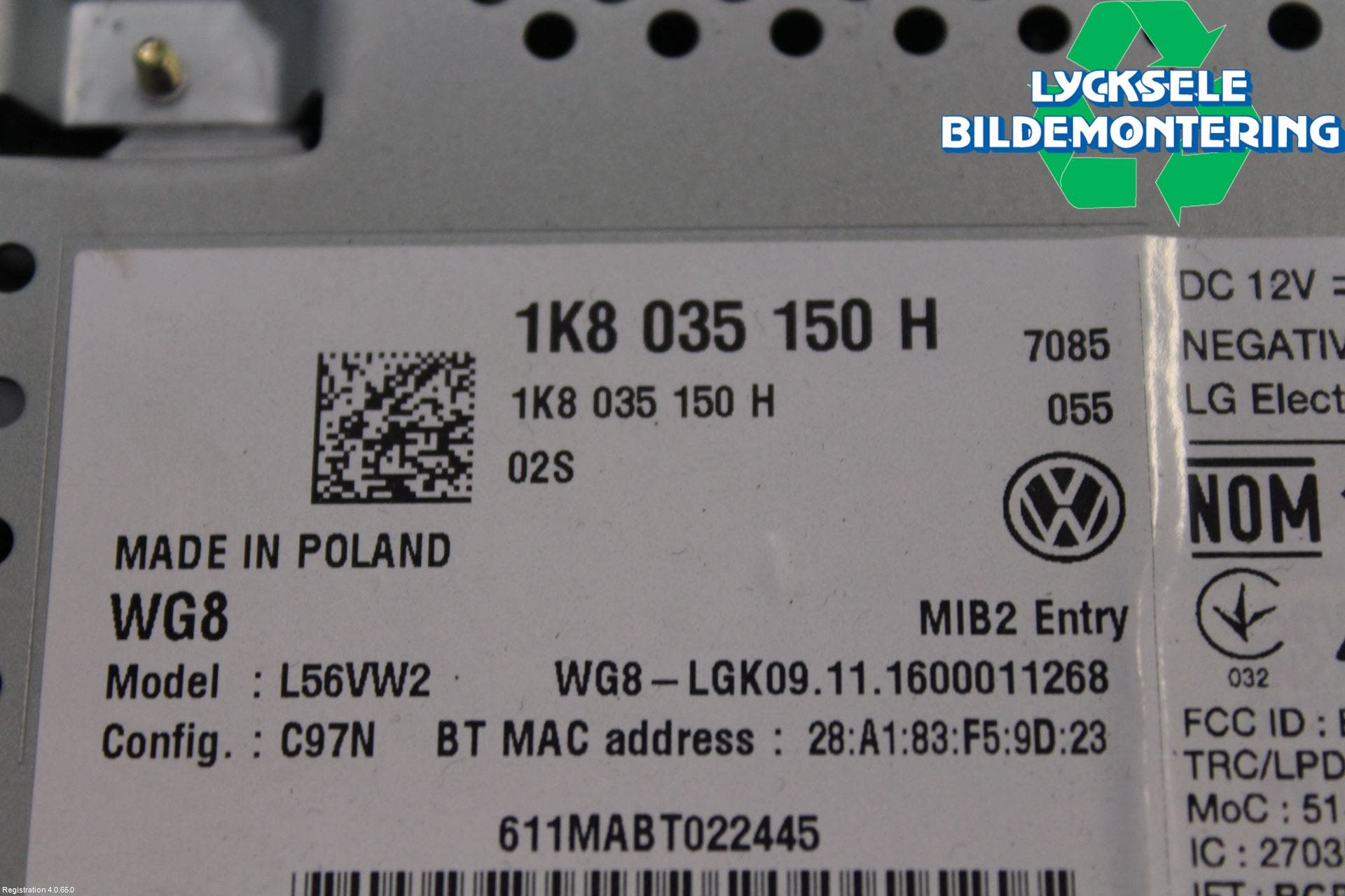 Volkswagen VW TRANSP/CARAVELLE (T6) 16-22 Cd Radio - Multimediapanel